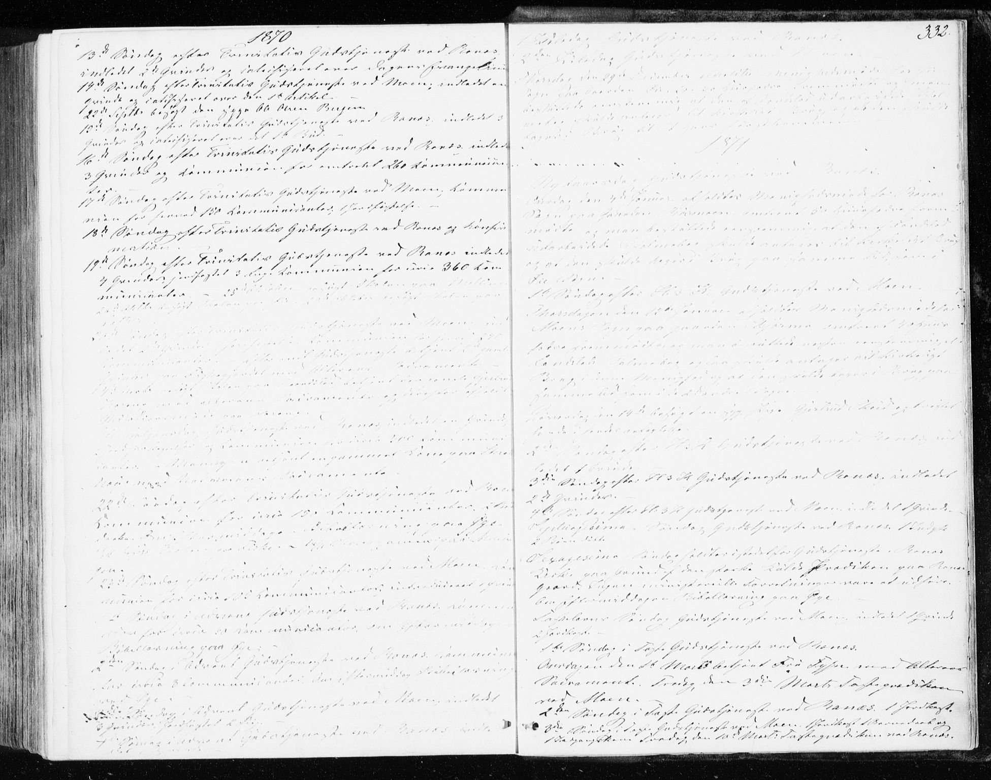 Ministerialprotokoller, klokkerbøker og fødselsregistre - Møre og Romsdal, AV/SAT-A-1454/595/L1045: Parish register (official) no. 595A07, 1863-1873, p. 332