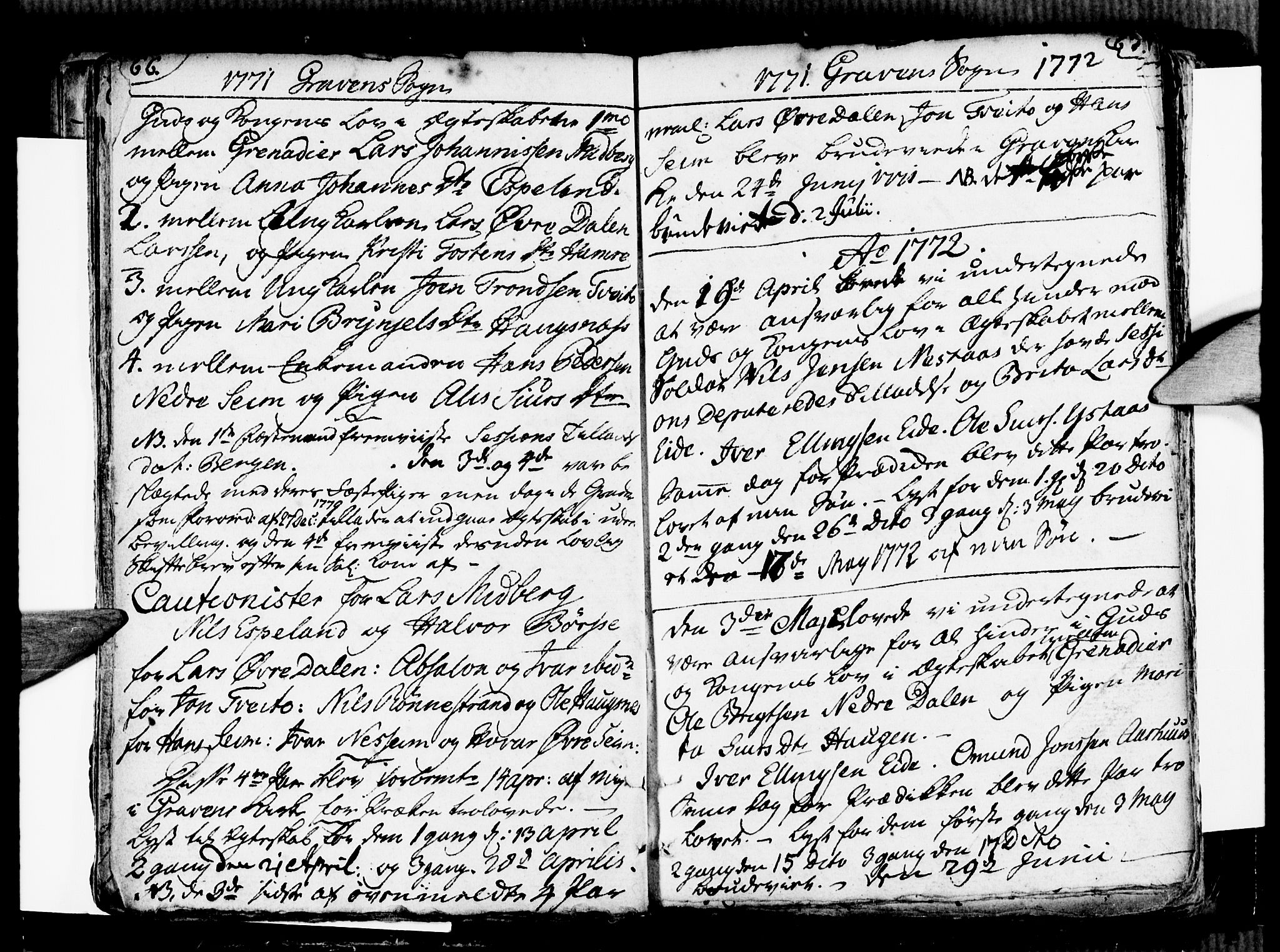 Ulvik sokneprestembete, SAB/A-78801/H/Haa: Parish register (official) no. A 9, 1743-1792, p. 66-67