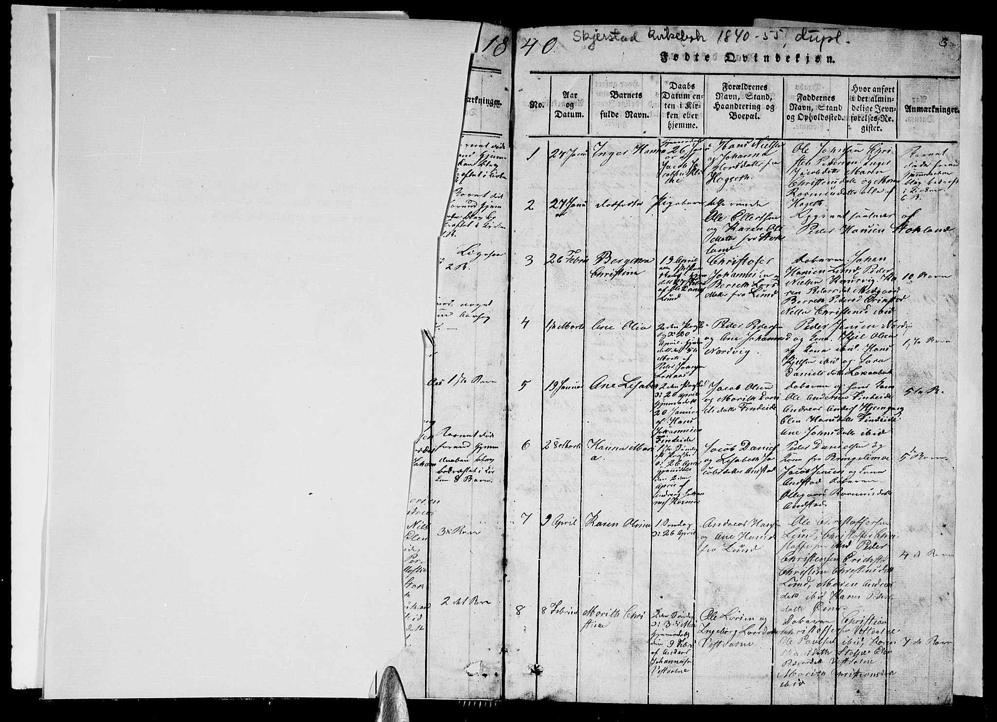 Ministerialprotokoller, klokkerbøker og fødselsregistre - Nordland, SAT/A-1459/852/L0752: Parish register (copy) no. 852C03, 1840-1855, p. 2-3