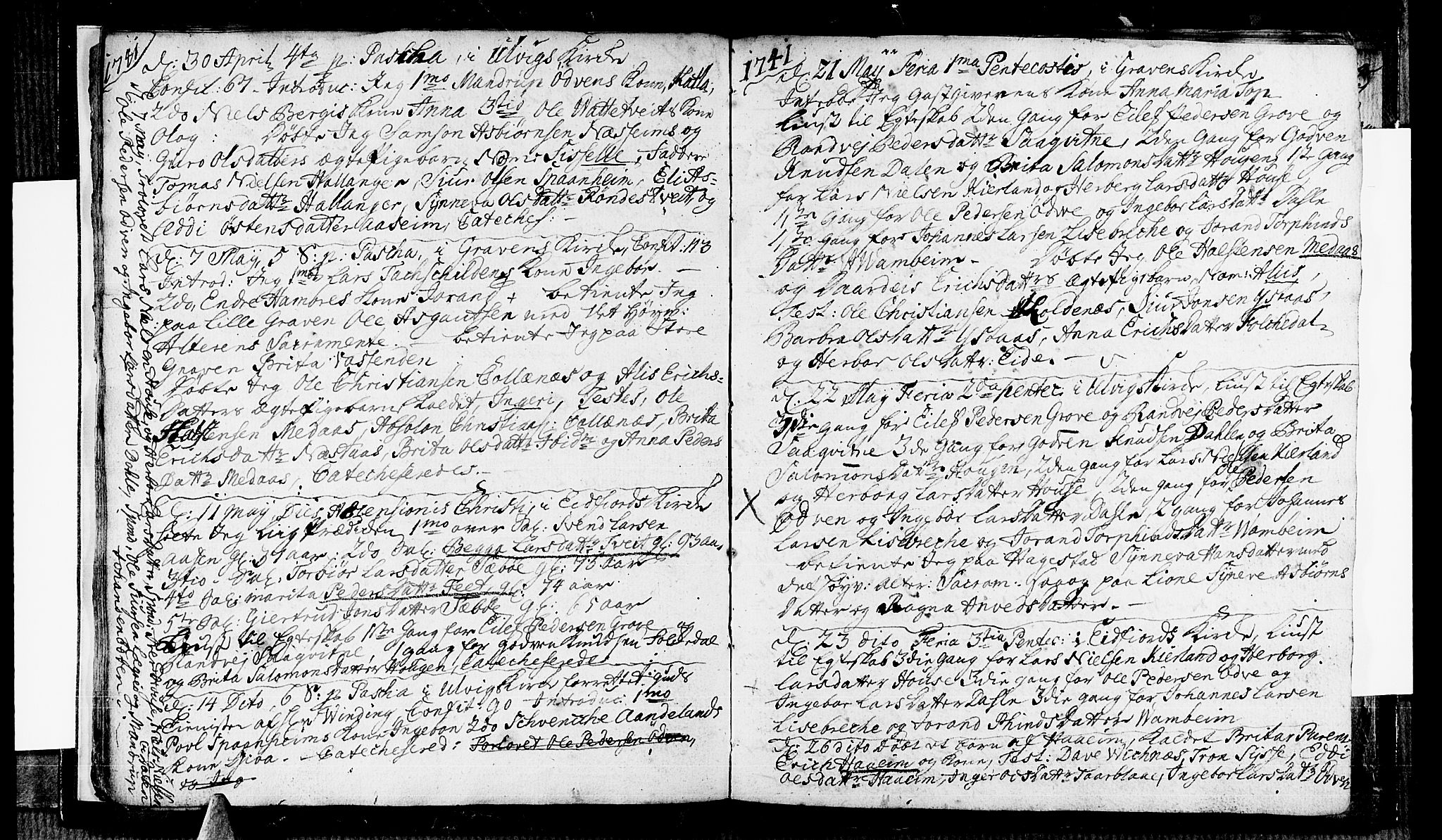 Ulvik sokneprestembete, AV/SAB-A-78801/H/Haa: Parish register (official) no. A 5, 1740-1743, p. 10