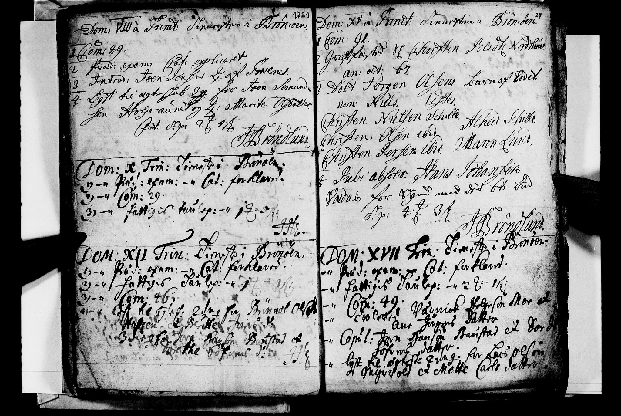 Ministerialprotokoller, klokkerbøker og fødselsregistre - Nordland, AV/SAT-A-1459/813/L0194: Parish register (official) no. 813A04, 1719-1758, p. 27