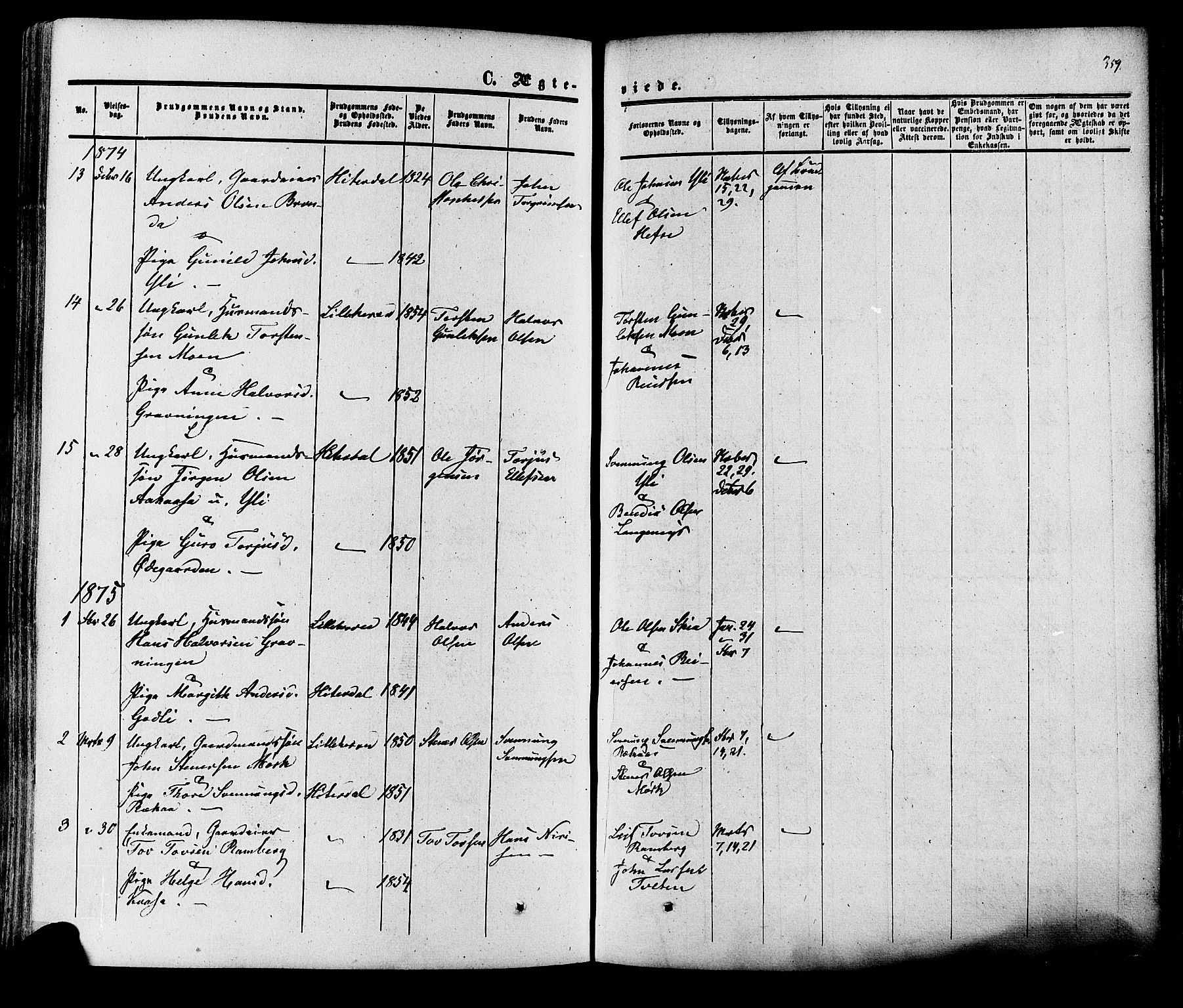 Heddal kirkebøker, SAKO/A-268/F/Fa/L0007: Parish register (official) no. I 7, 1855-1877, p. 359