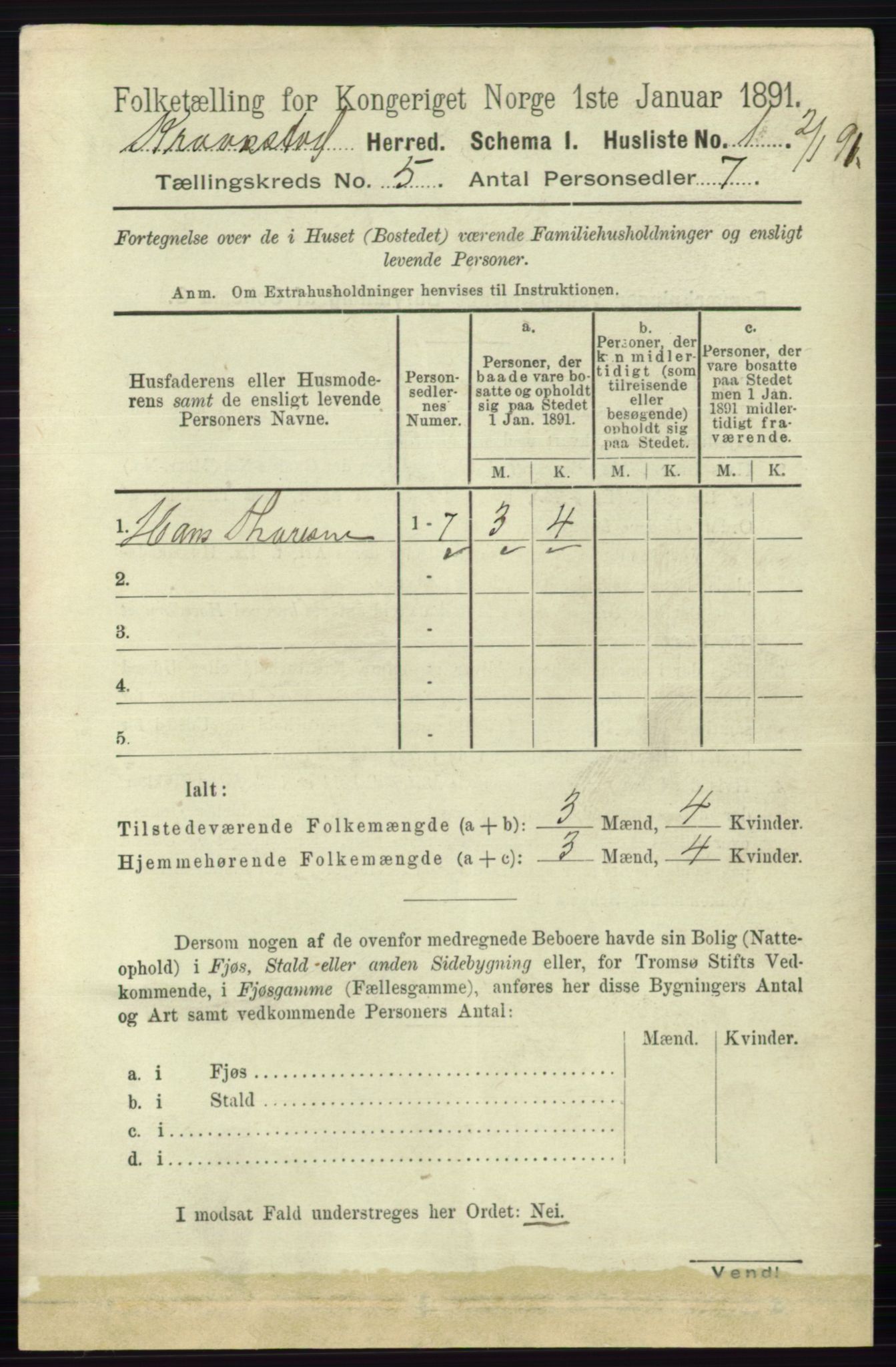 RA, 1891 census for 0212 Kråkstad, 1891, p. 2402