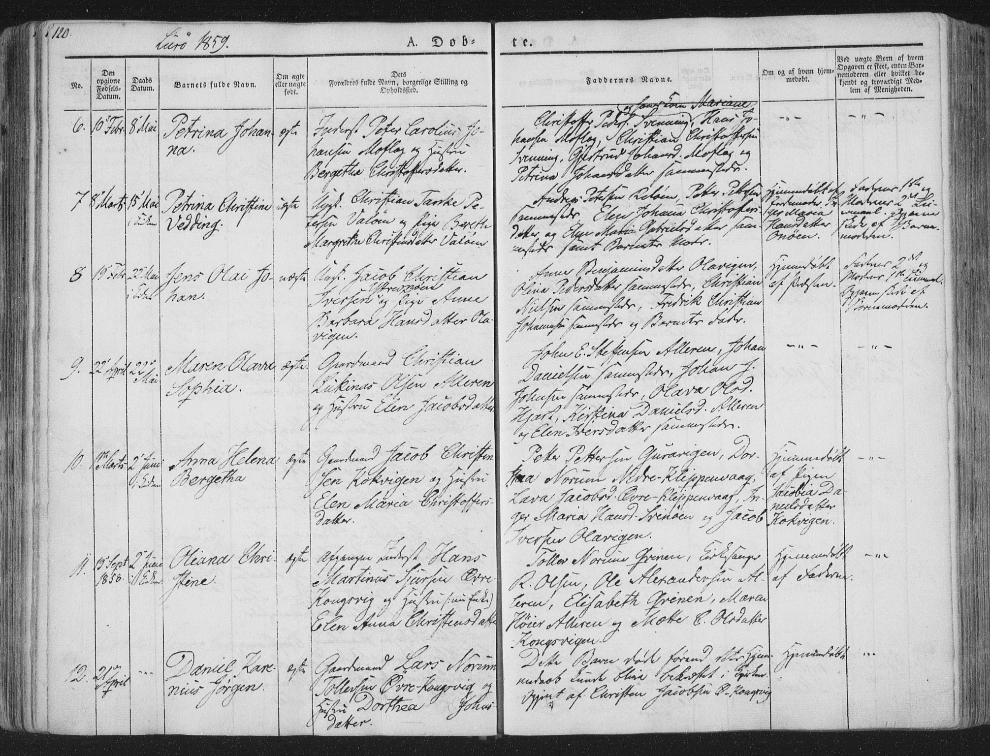 Ministerialprotokoller, klokkerbøker og fødselsregistre - Nordland, SAT/A-1459/839/L0565: Parish register (official) no. 839A02, 1825-1862, p. 120