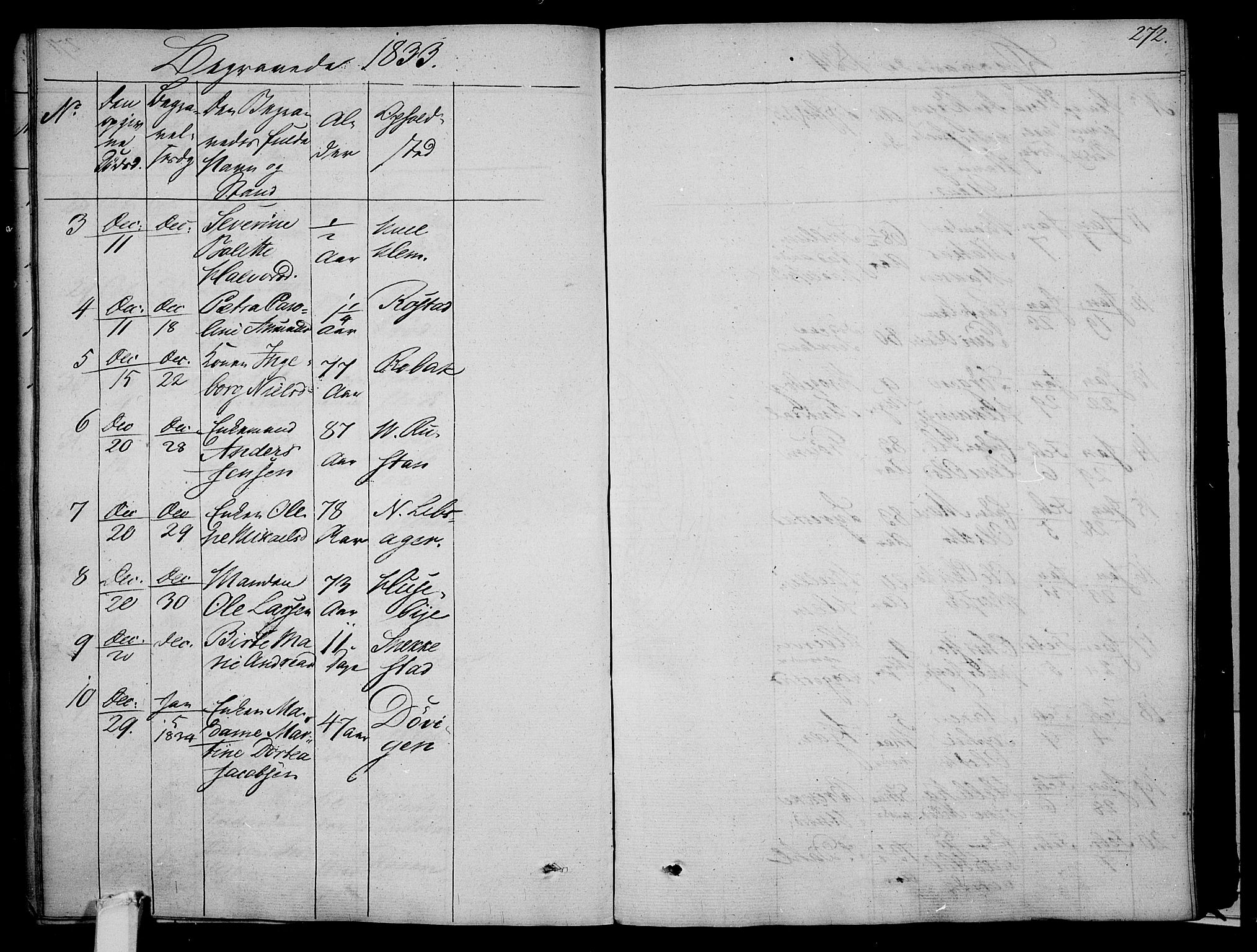 Våle kirkebøker, AV/SAKO-A-334/F/Fa/L0008: Parish register (official) no. I 8, 1824-1844, p. 272