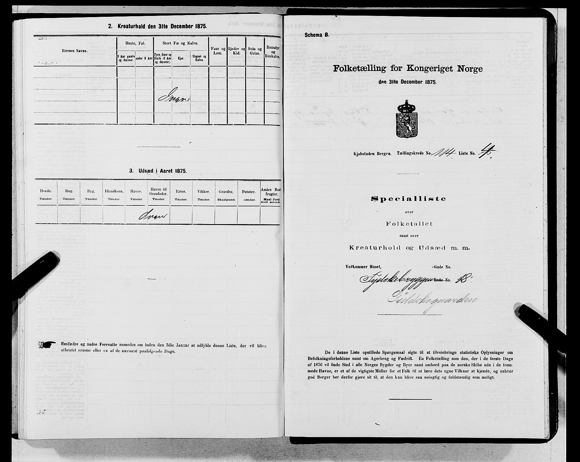 SAB, 1875 census for 1301 Bergen, 1875, p. 6178