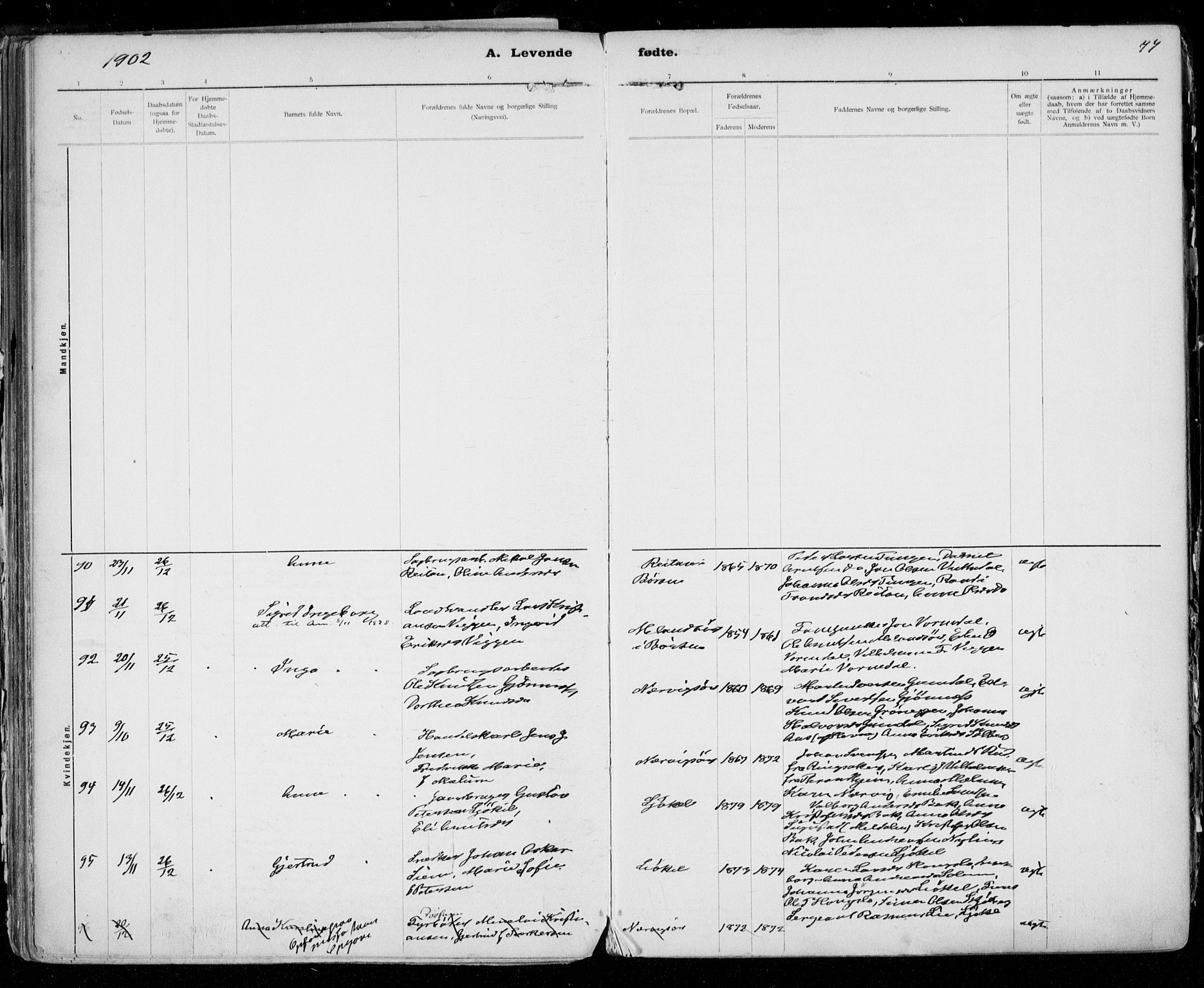Ministerialprotokoller, klokkerbøker og fødselsregistre - Sør-Trøndelag, SAT/A-1456/668/L0811: Parish register (official) no. 668A11, 1894-1913, p. 77