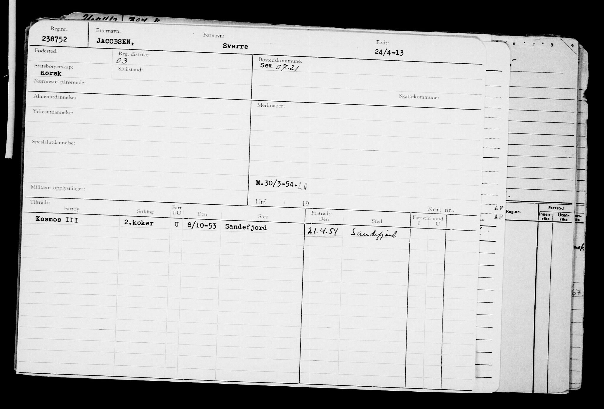 Direktoratet for sjømenn, AV/RA-S-3545/G/Gb/L0112: Hovedkort, 1913, p. 249