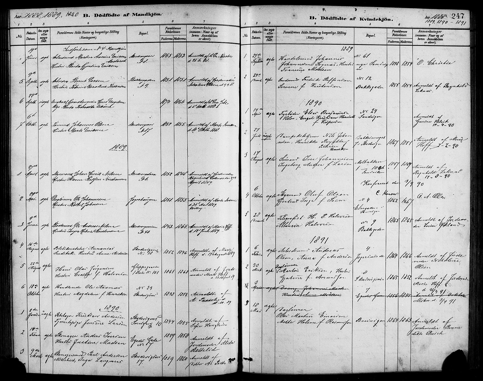 Sandviken Sokneprestembete, SAB/A-77601/H/Hb/L0001: Parish register (copy) no. A 2, 1879-1892, p. 247