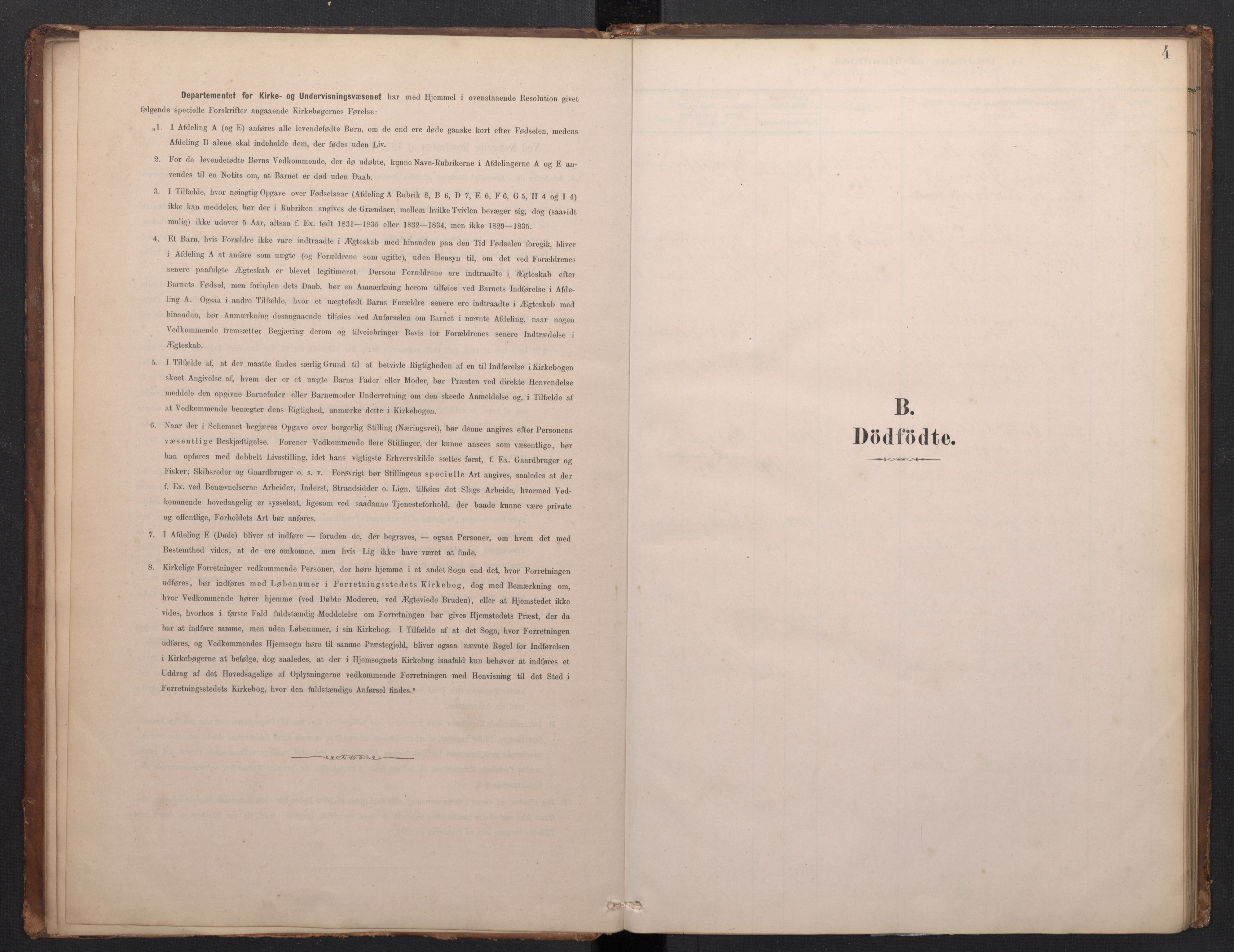 Domkirken sokneprestembete, SAB/A-74801/H/Haa/L0049: Parish register (official) no. G 1, 1882-1922, p. 3b-4a