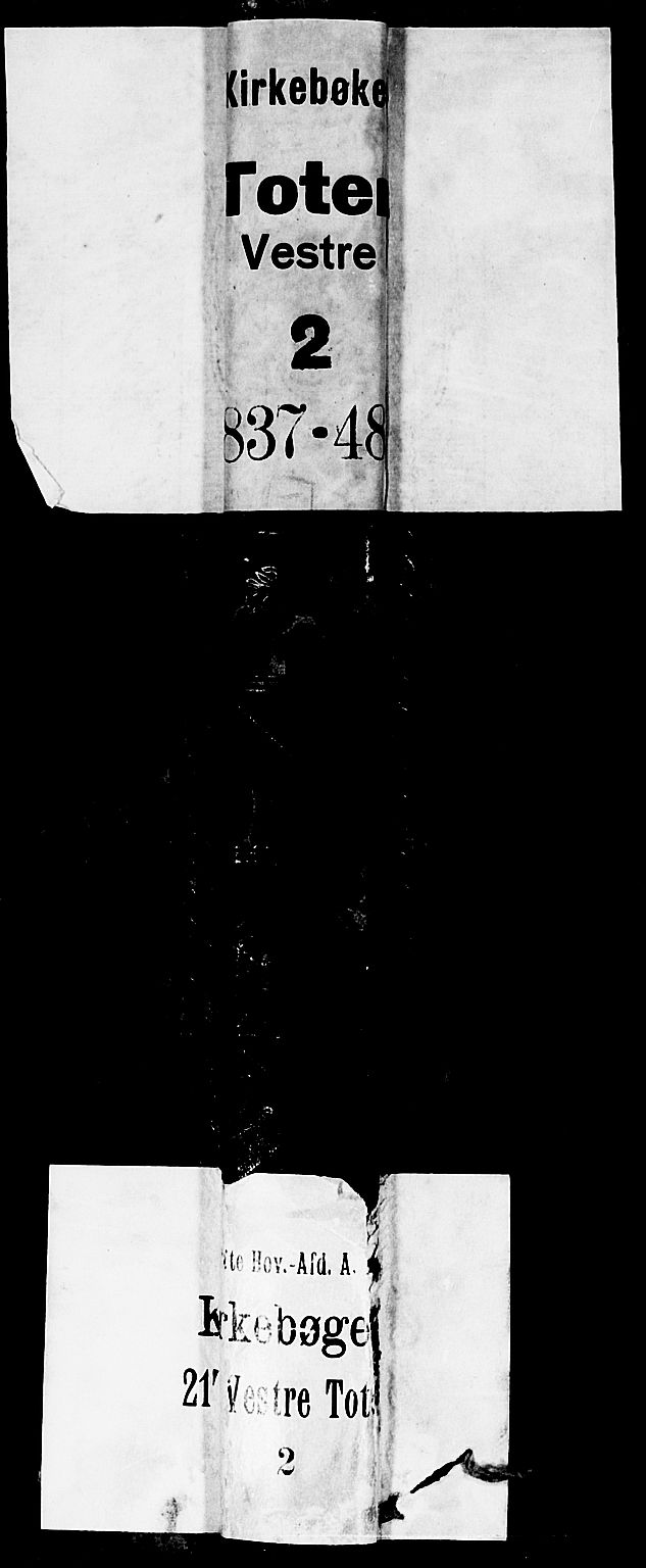 Vestre Toten prestekontor, AV/SAH-PREST-108/H/Ha/Hab/L0002: Parish register (copy) no. 2, 1836-1848