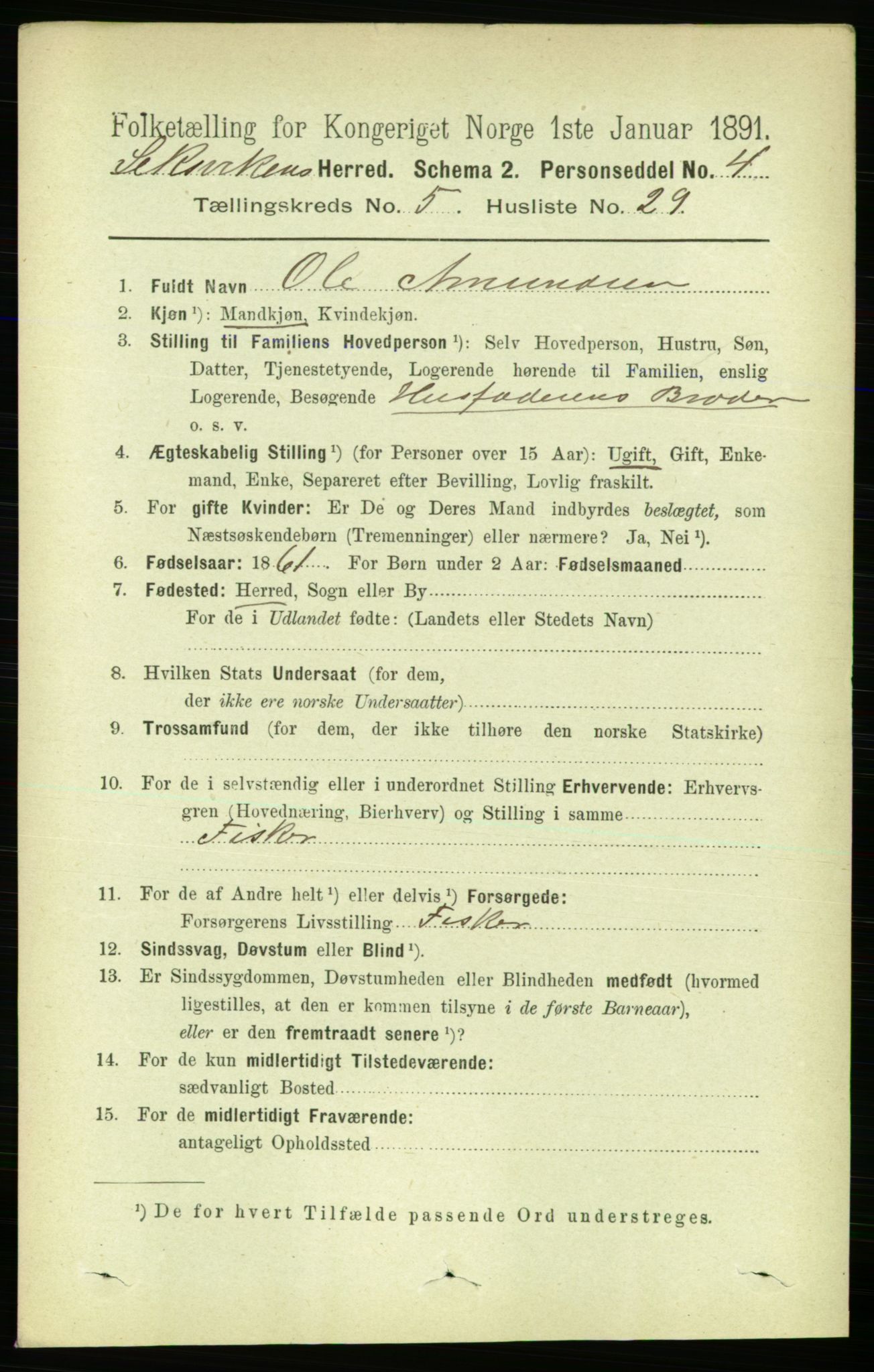 RA, 1891 census for 1718 Leksvik, 1891, p. 2753