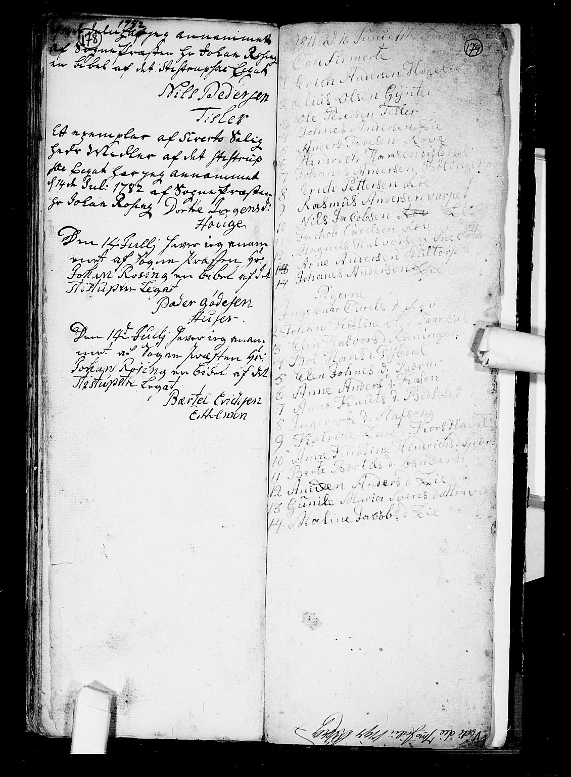 Hvaler prestekontor Kirkebøker, SAO/A-2001/F/Fa/L0002: Parish register (official) no. I 2, 1749-1816, p. 178-179
