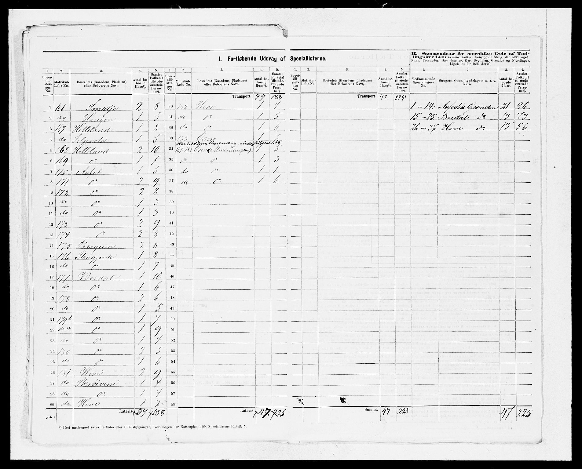 SAB, 1875 census for 1419P Leikanger, 1875, p. 19