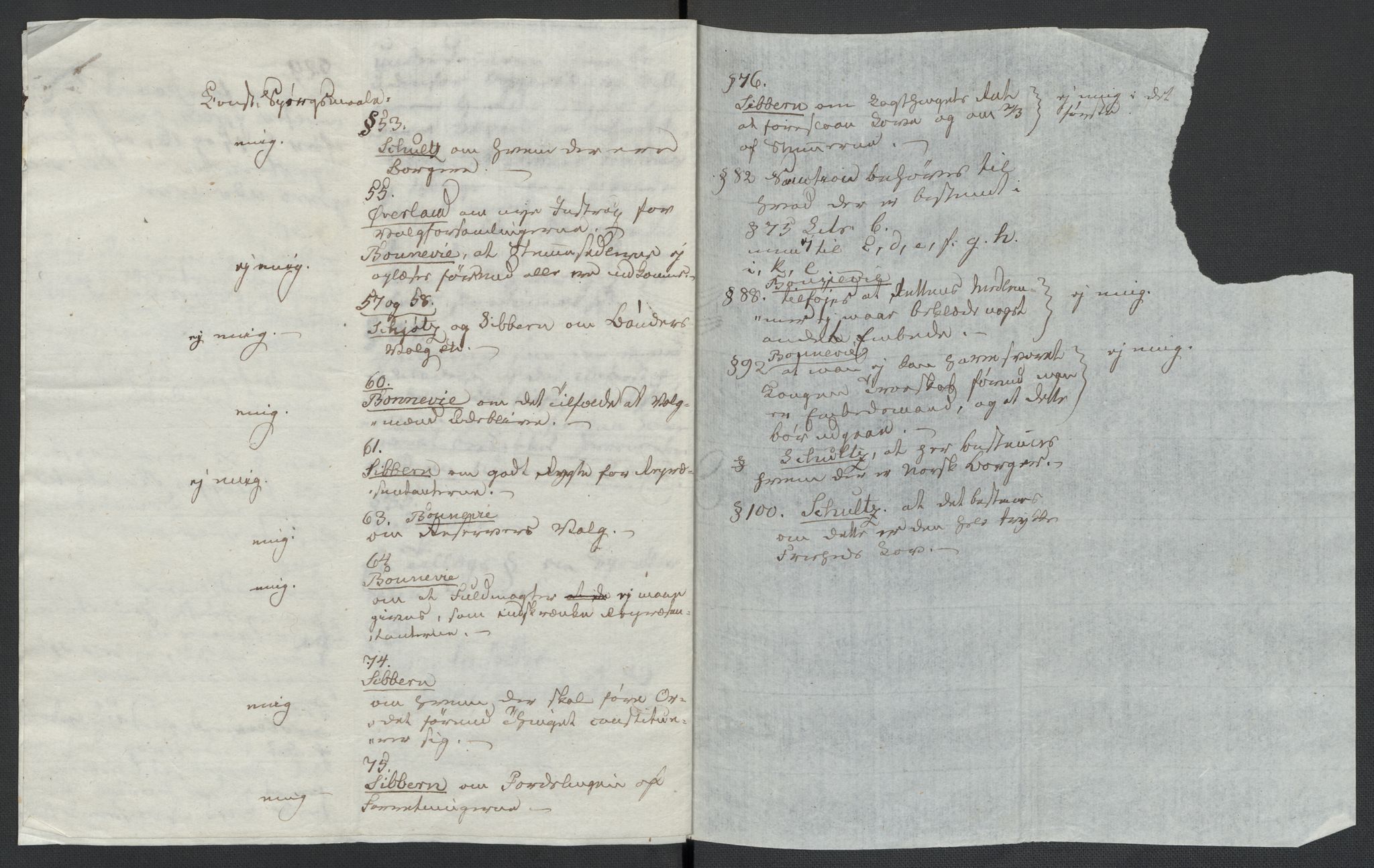 Christie, Wilhelm Frimann Koren, AV/RA-PA-0014/F/L0005: Christies dokumenter fra Stortinget, 1815-1816, p. 165