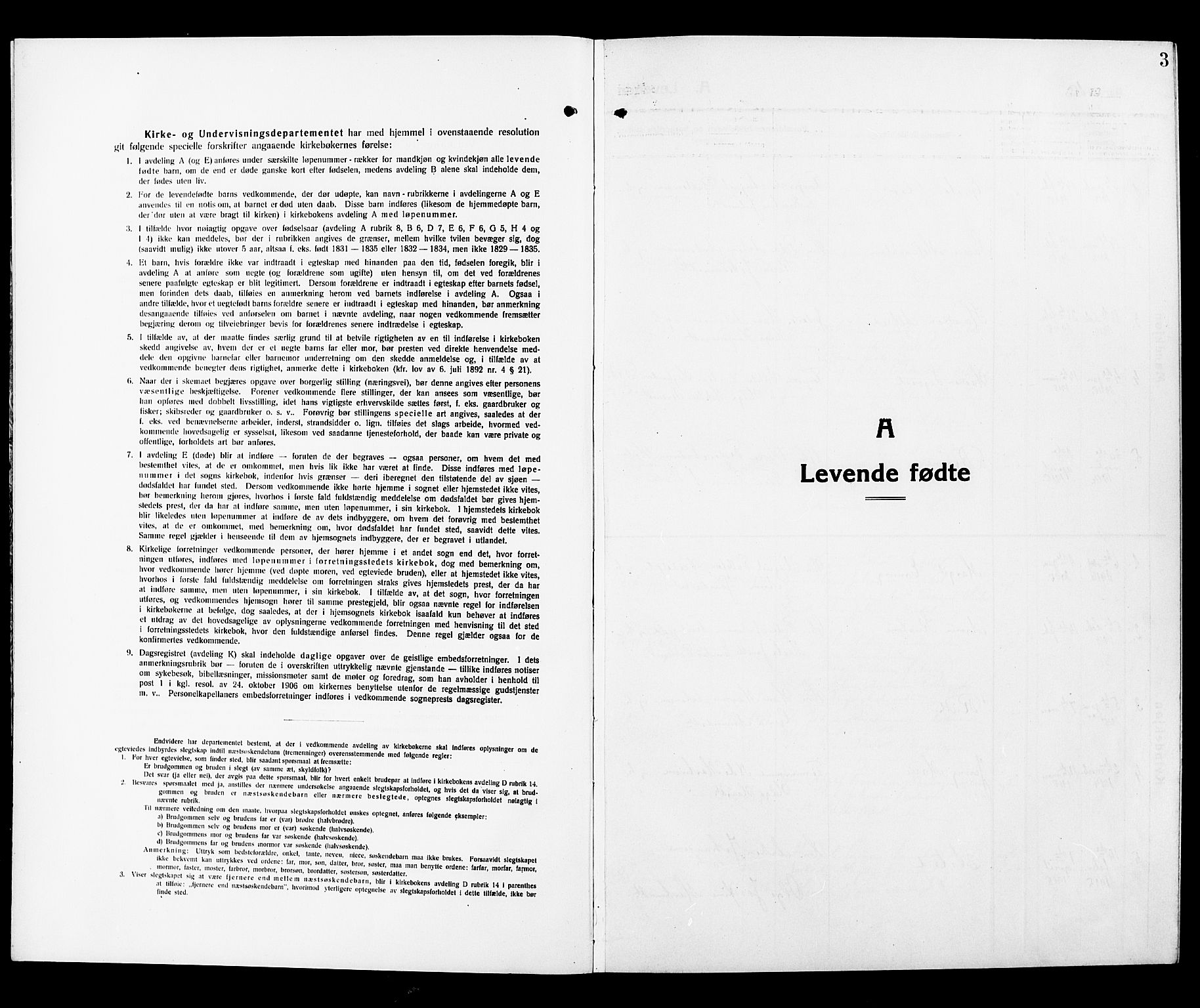 Våler prestekontor Kirkebøker, AV/SAO-A-11083/G/Ga/L0005: Parish register (copy) no. I 5, 1915-1931, p. 3