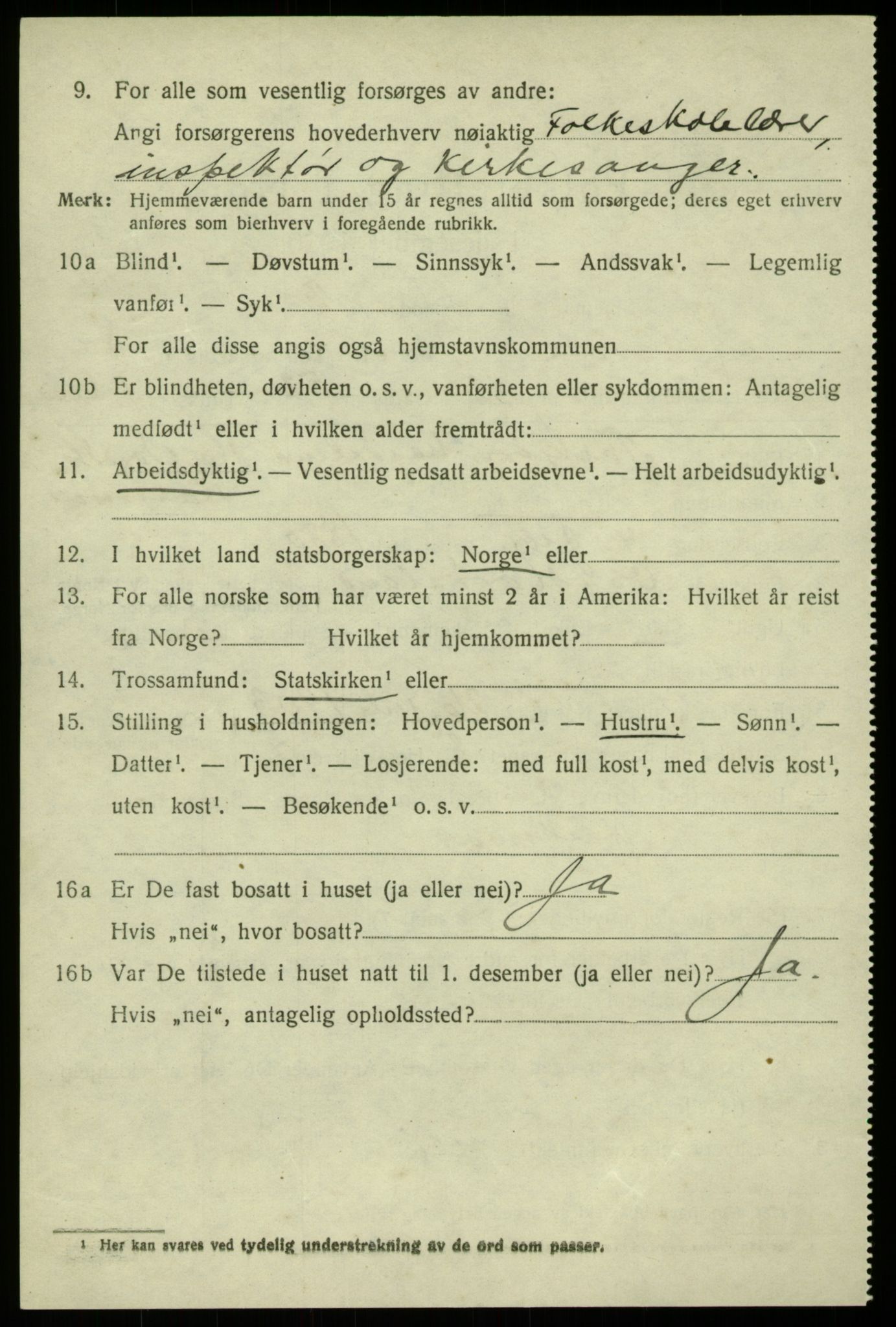 SAB, 1920 census for Hamre, 1920, p. 4824