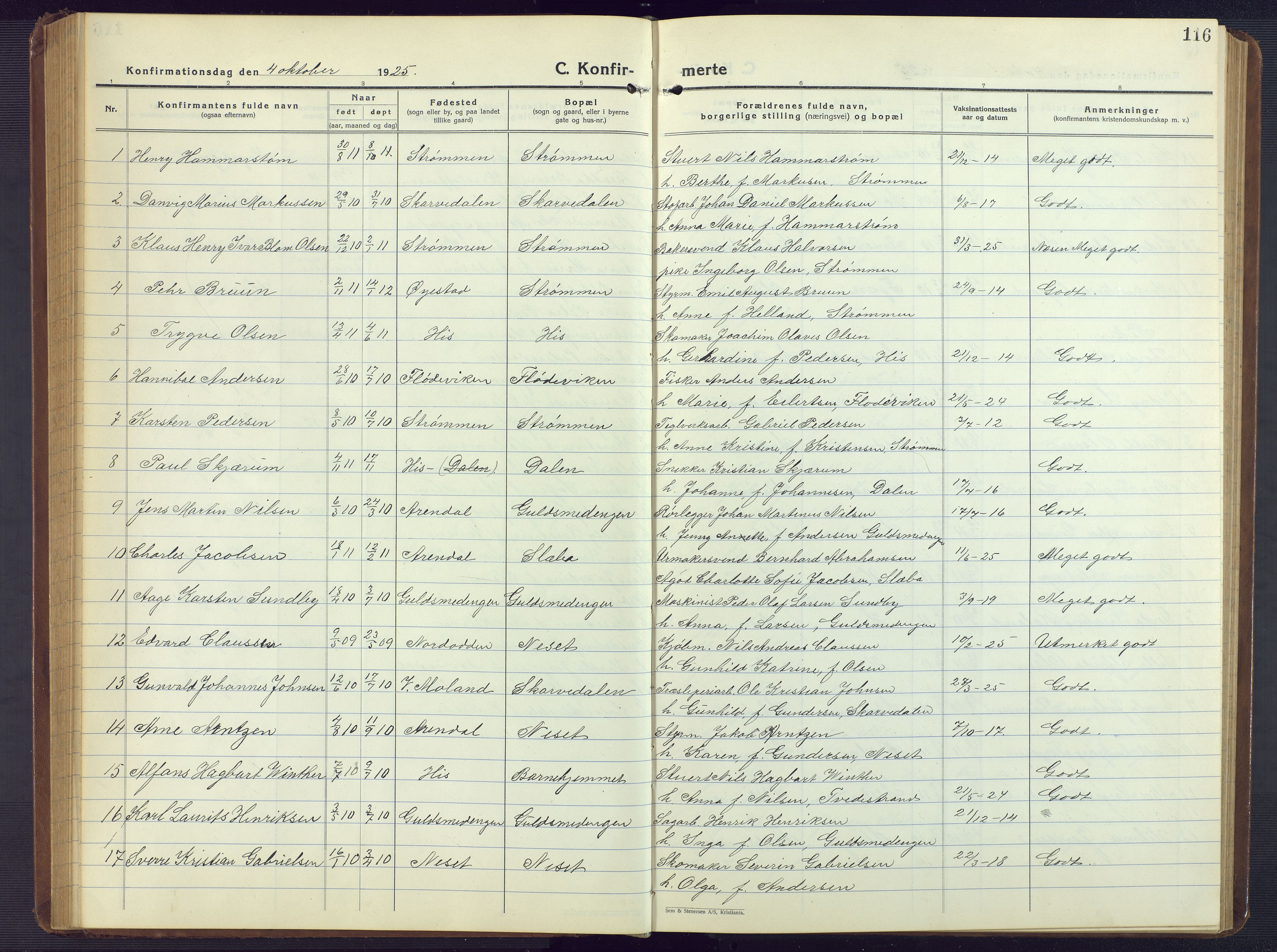 Hisøy sokneprestkontor, SAK/1111-0020/F/Fb/L0005: Parish register (copy) no. B 5, 1924-1946, p. 116