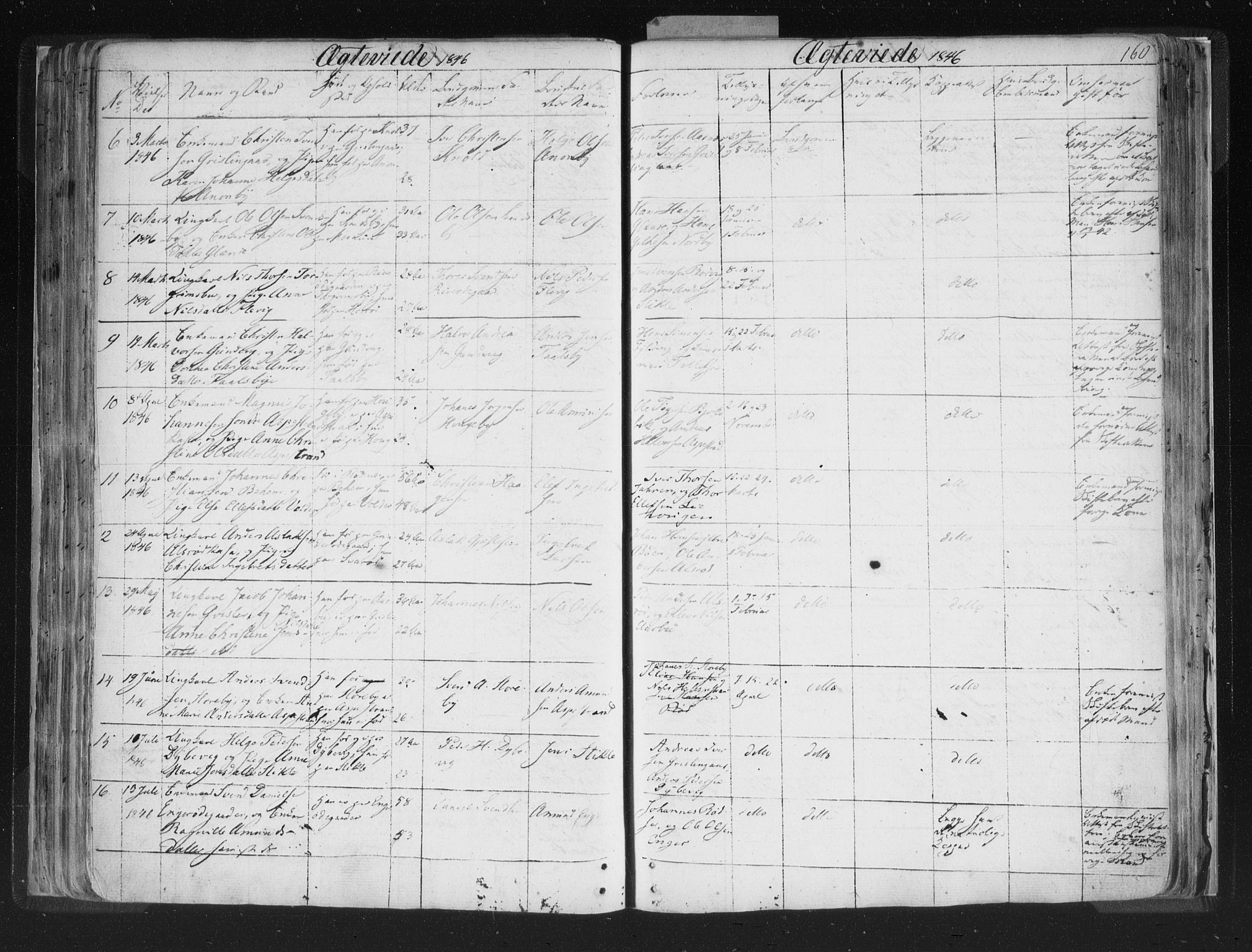 Aremark prestekontor Kirkebøker, AV/SAO-A-10899/F/Fc/L0002: Parish register (official) no. III 2, 1834-1849, p. 160