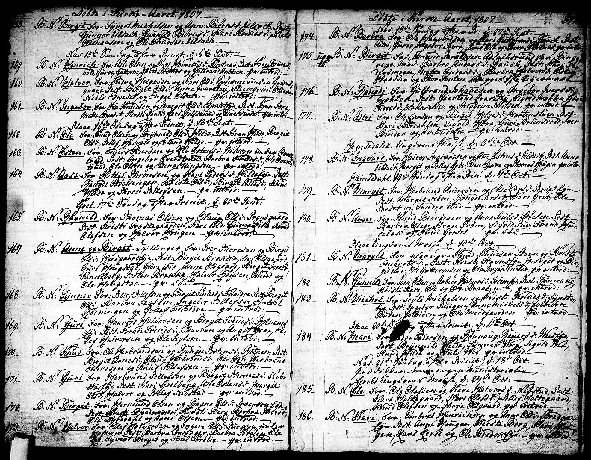 Nes kirkebøker, AV/SAKO-A-236/F/Fa/L0005: Parish register (official) no. 5, 1787-1807, p. 376-377