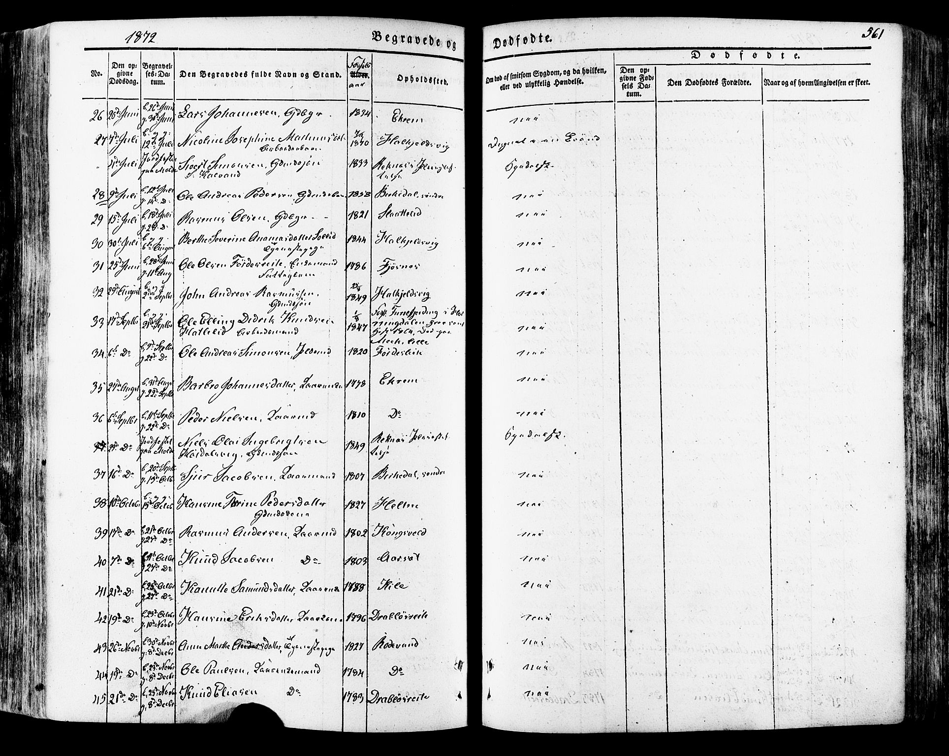 Ministerialprotokoller, klokkerbøker og fødselsregistre - Møre og Romsdal, SAT/A-1454/511/L0140: Parish register (official) no. 511A07, 1851-1878, p. 561