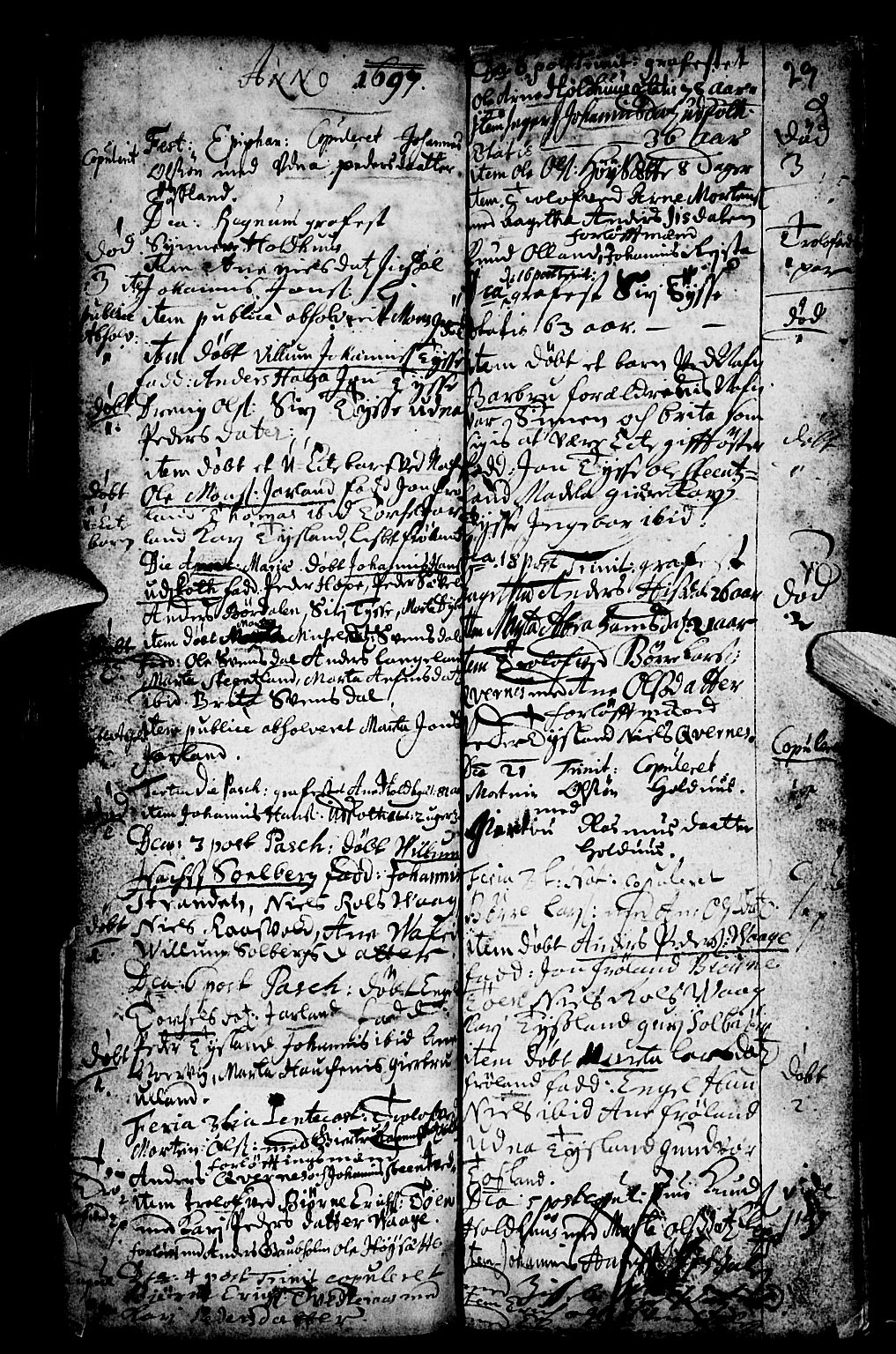 Os sokneprestembete, SAB/A-99929: Parish register (official) no. A 4, 1669-1760, p. 29