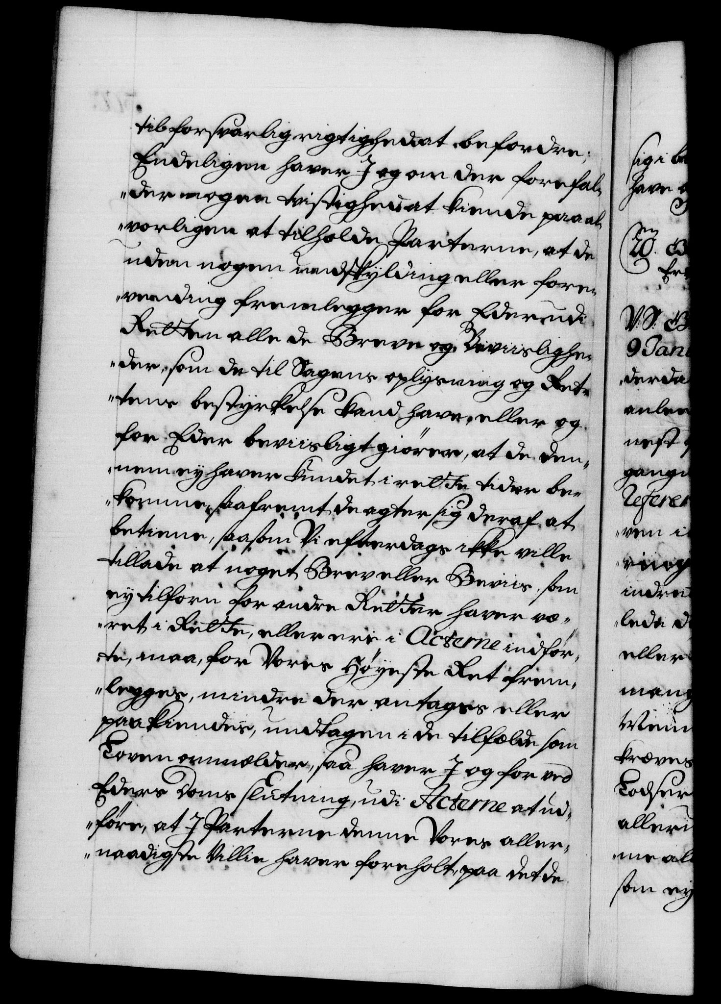 Danske Kanselli 1572-1799, AV/RA-EA-3023/F/Fc/Fca/Fcab/L0022: Norske tegnelser, 1722-1724, p. 300b