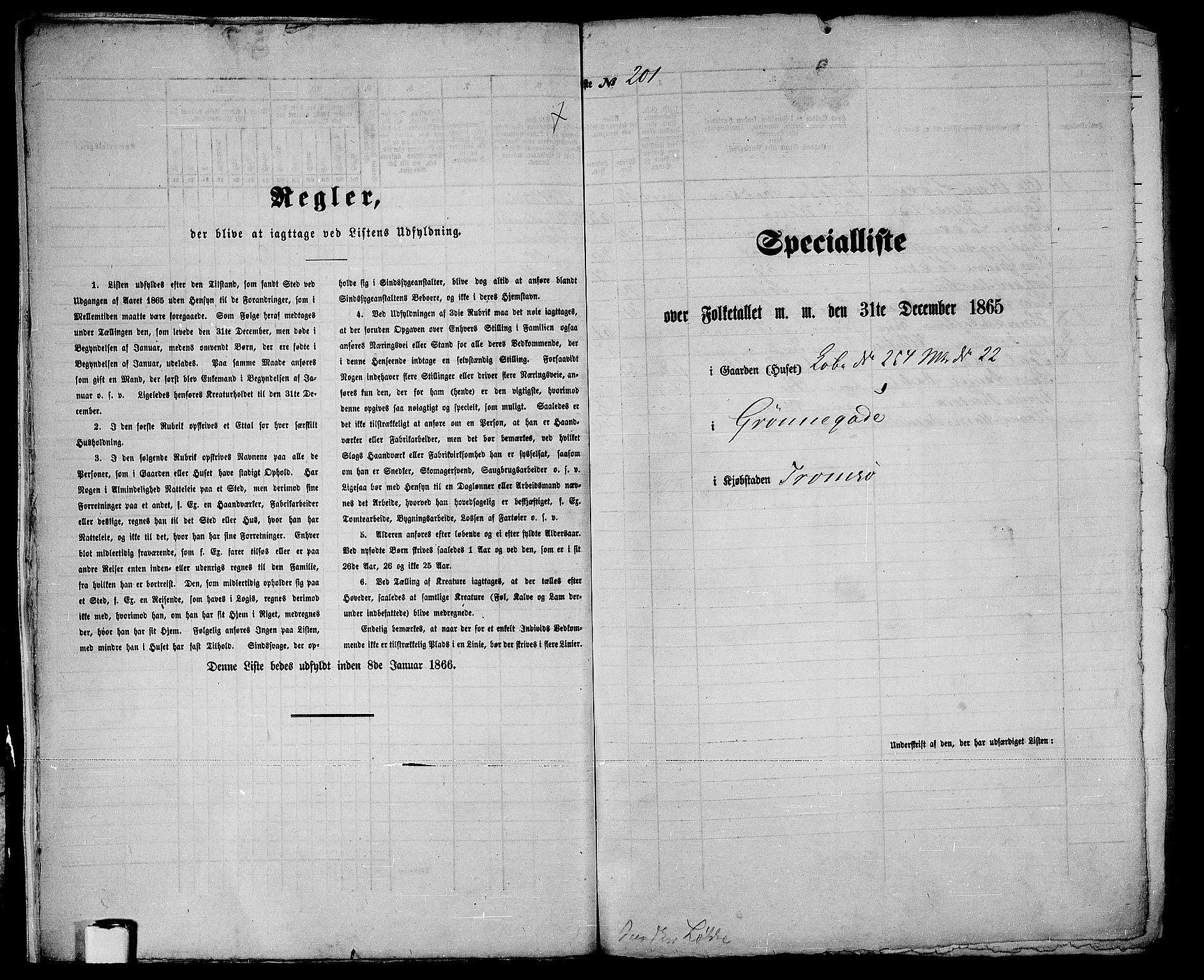 RA, 1865 census for Tromsø, 1865, p. 418