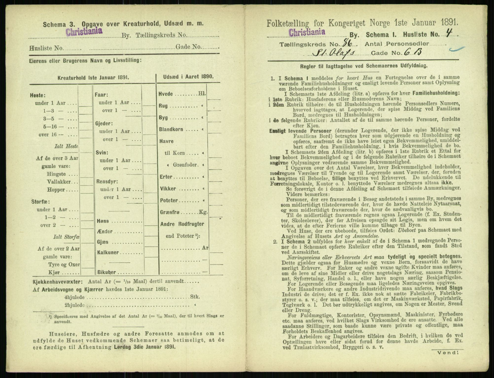 RA, 1891 census for 0301 Kristiania, 1891, p. 42993