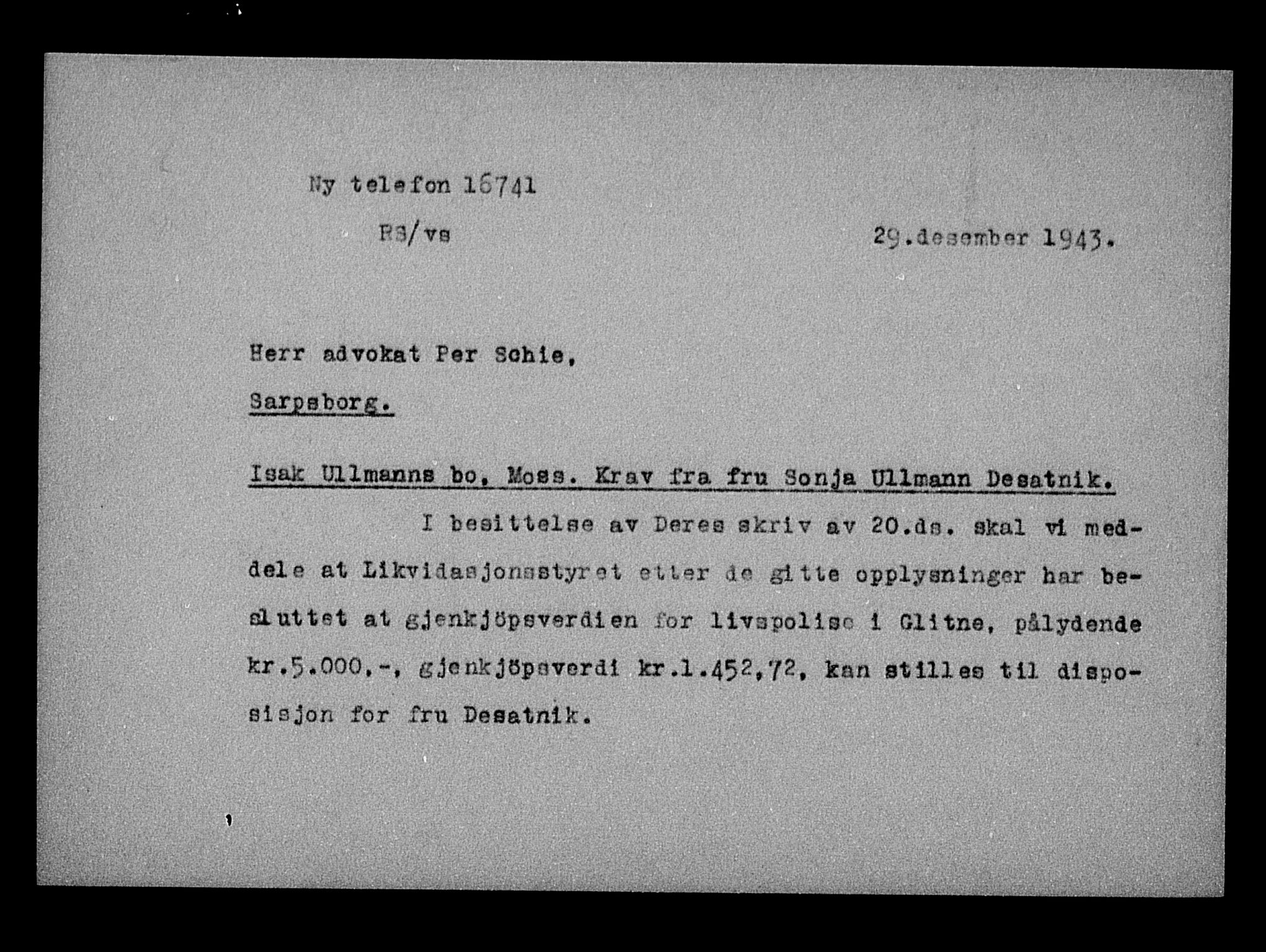 Justisdepartementet, Tilbakeføringskontoret for inndratte formuer, AV/RA-S-1564/H/Hc/Hcd/L1008: --, 1945-1947, p. 559