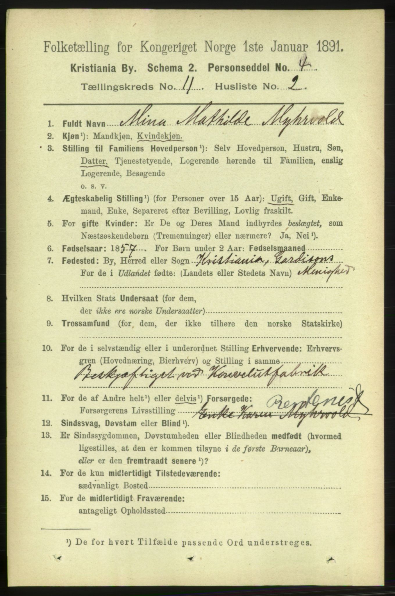 RA, 1891 census for 0301 Kristiania, 1891, p. 4894