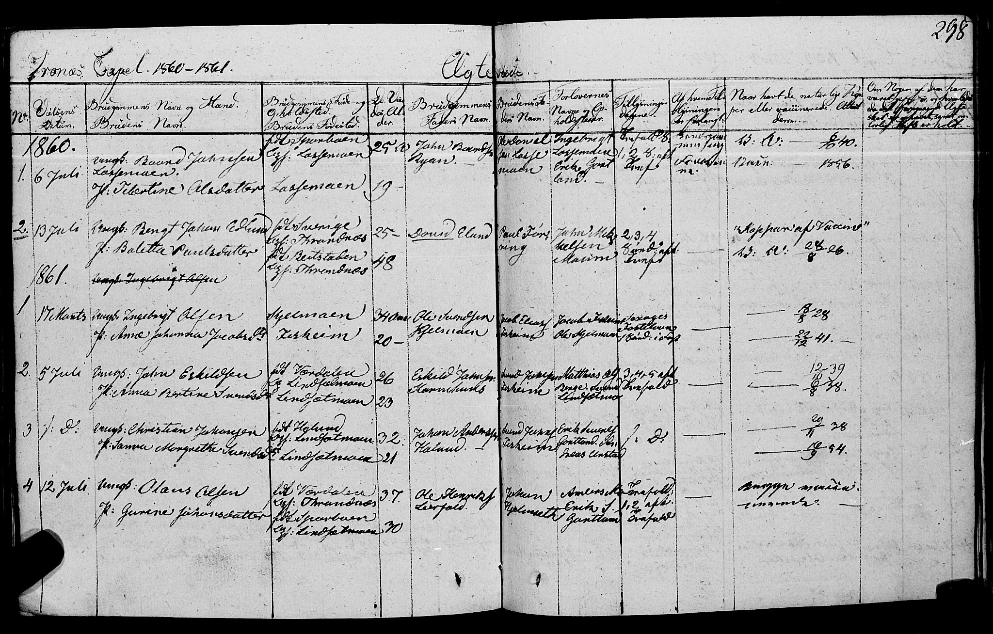 Ministerialprotokoller, klokkerbøker og fødselsregistre - Nord-Trøndelag, AV/SAT-A-1458/762/L0538: Parish register (official) no. 762A02 /2, 1833-1879, p. 298