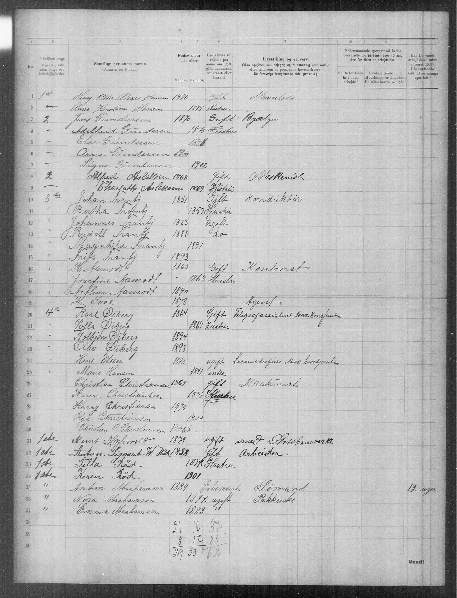 OBA, Municipal Census 1903 for Kristiania, 1903, p. 9430