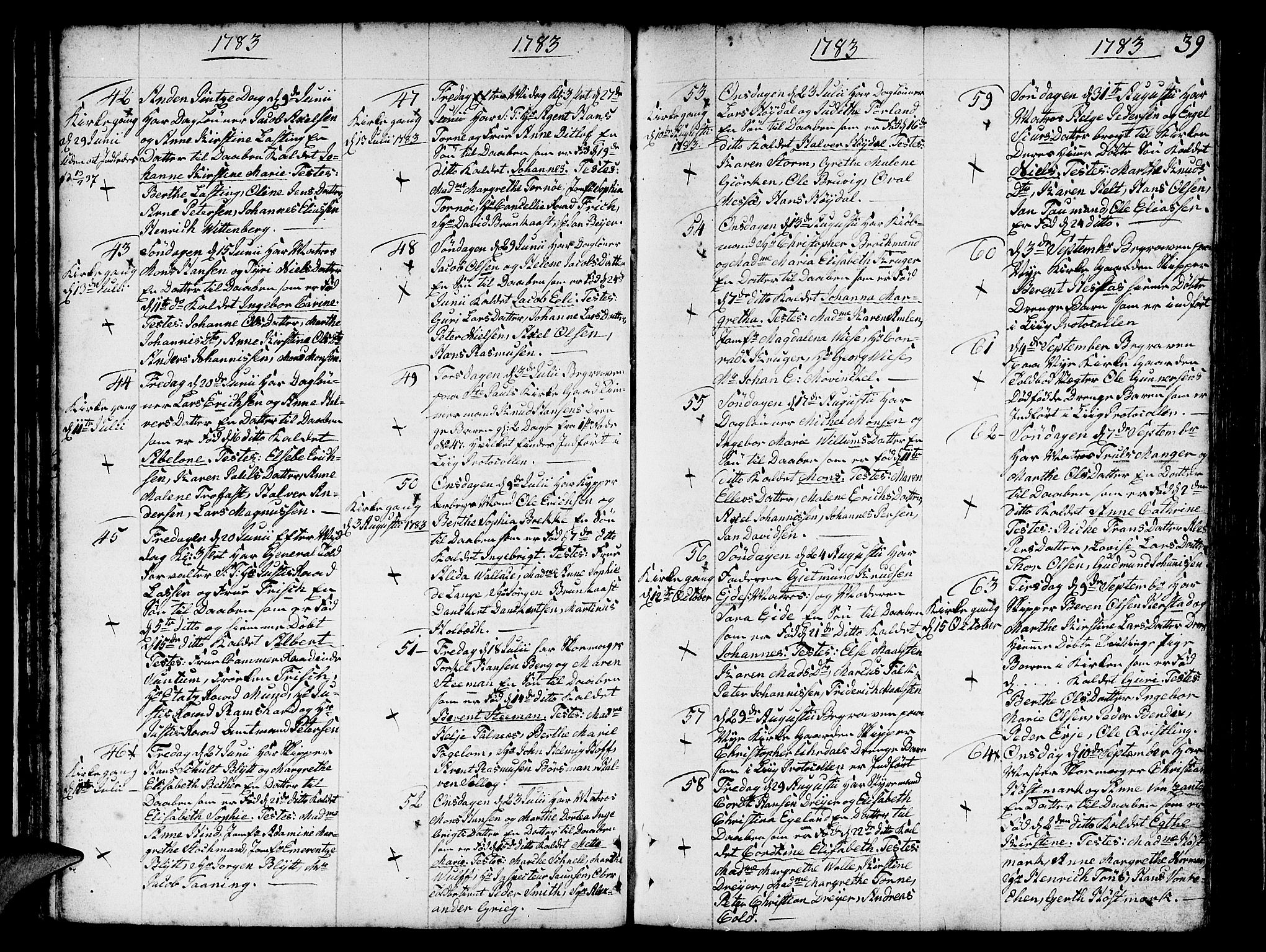 Nykirken Sokneprestembete, AV/SAB-A-77101/H/Haa/L0005: Parish register (official) no. A 5, 1775-1808, p. 39