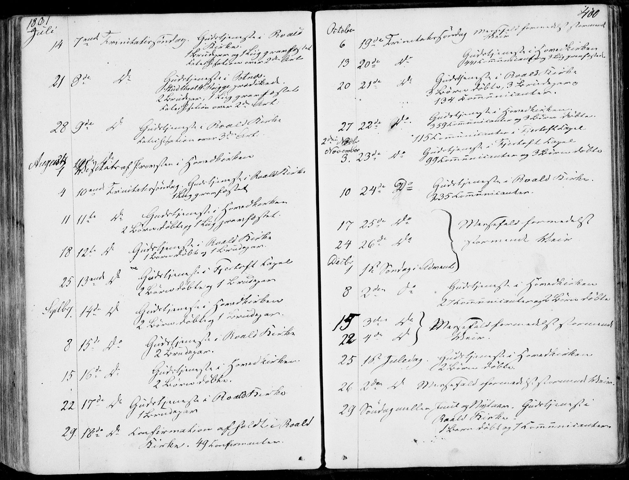Ministerialprotokoller, klokkerbøker og fødselsregistre - Møre og Romsdal, AV/SAT-A-1454/536/L0497: Parish register (official) no. 536A06, 1845-1865, p. 400