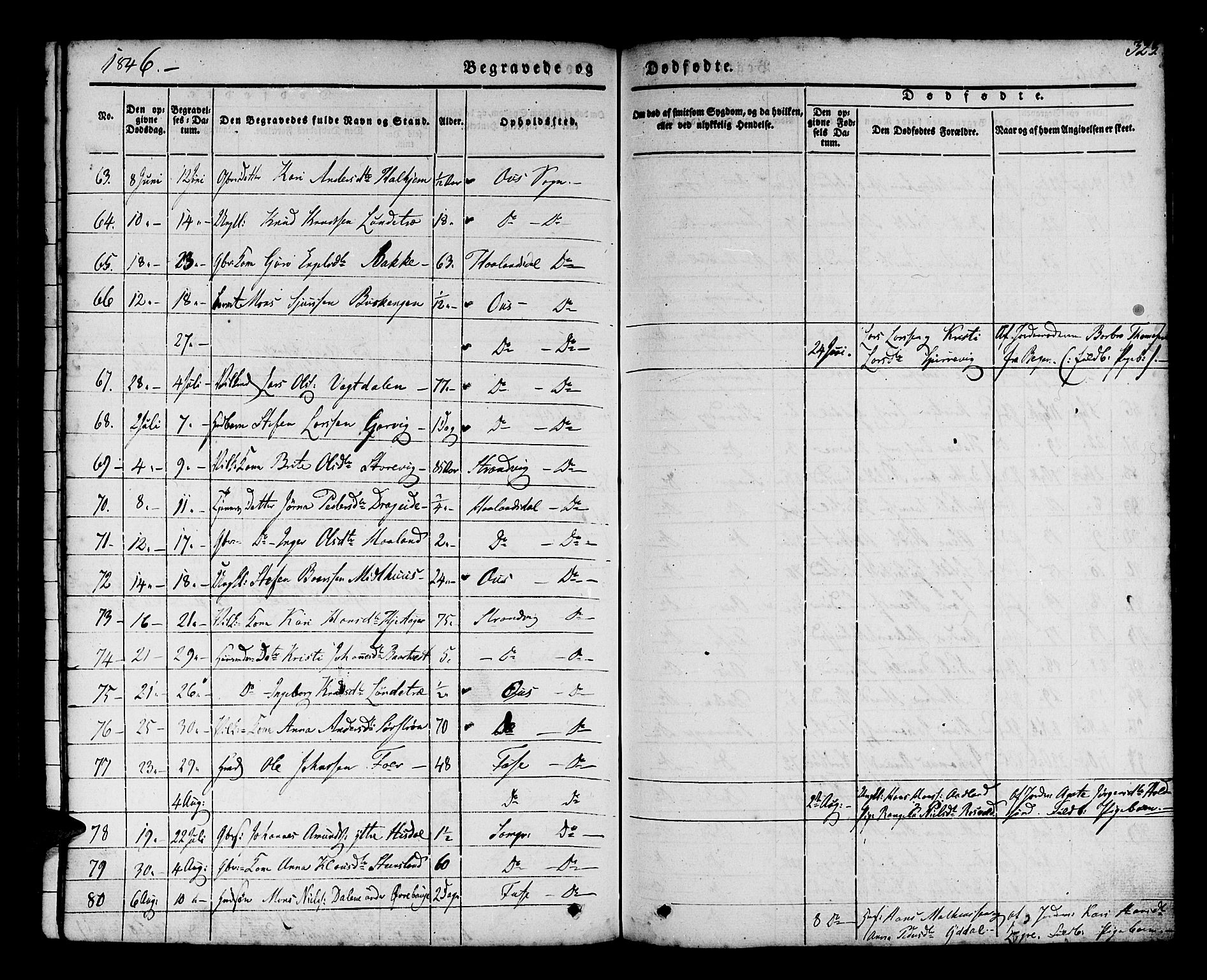 Os sokneprestembete, AV/SAB-A-99929: Parish register (official) no. A 15, 1839-1851, p. 324