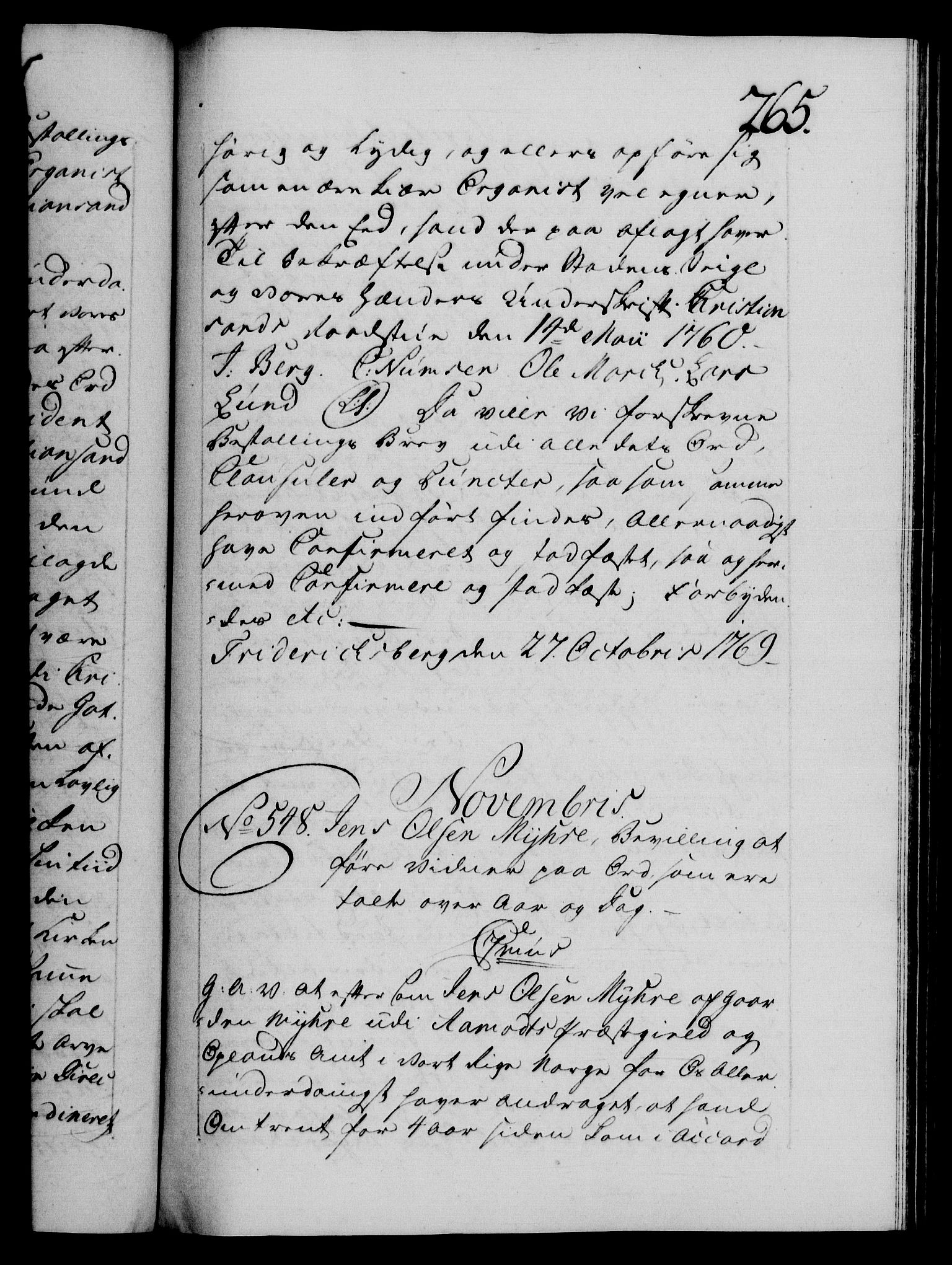 Danske Kanselli 1572-1799, AV/RA-EA-3023/F/Fc/Fca/Fcaa/L0044: Norske registre, 1769-1771, p. 265a