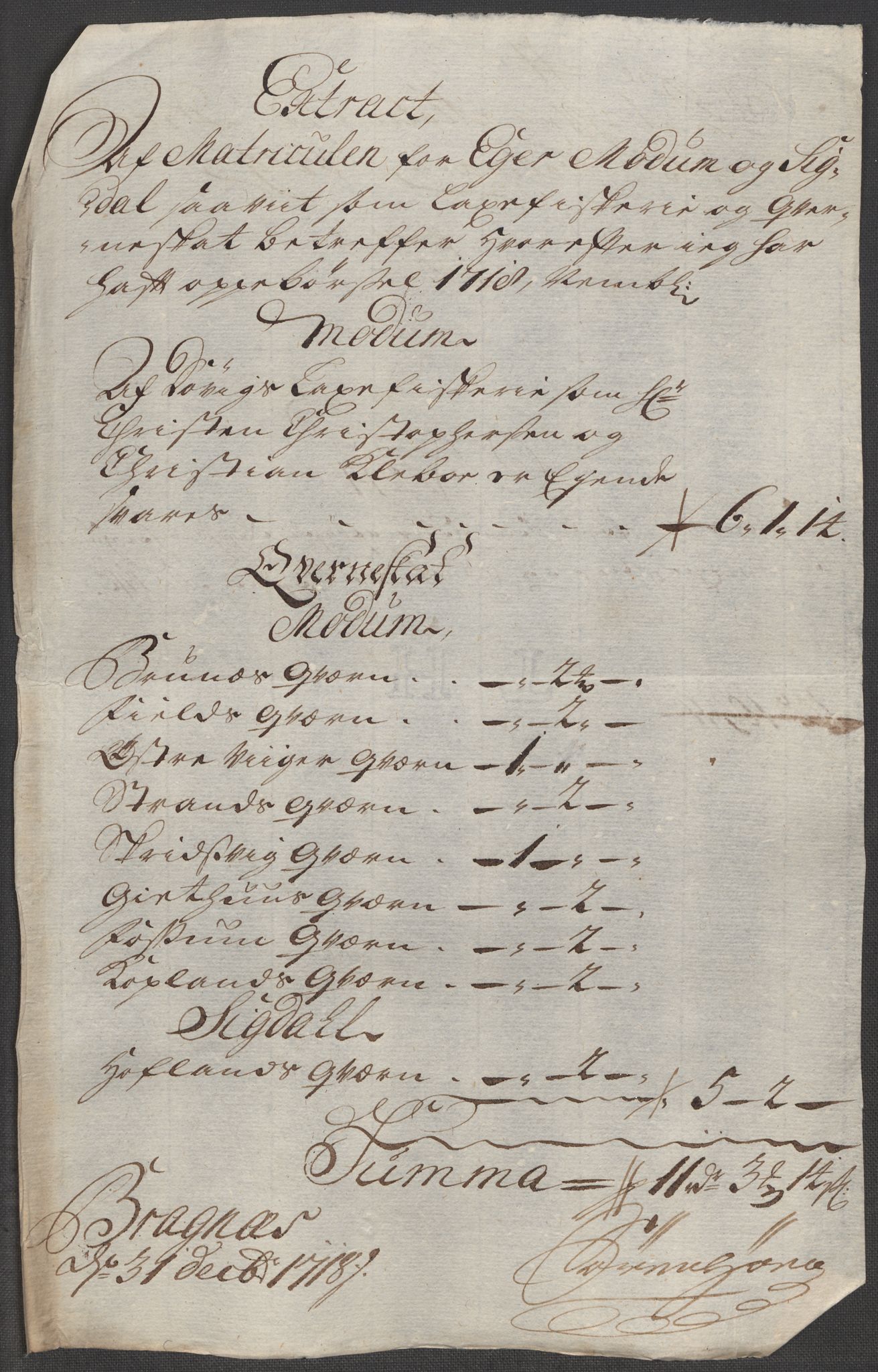 Rentekammeret inntil 1814, Reviderte regnskaper, Fogderegnskap, AV/RA-EA-4092/R31/L1712: Fogderegnskap Hurum, Røyken, Eiker, Lier og Buskerud, 1718, p. 76