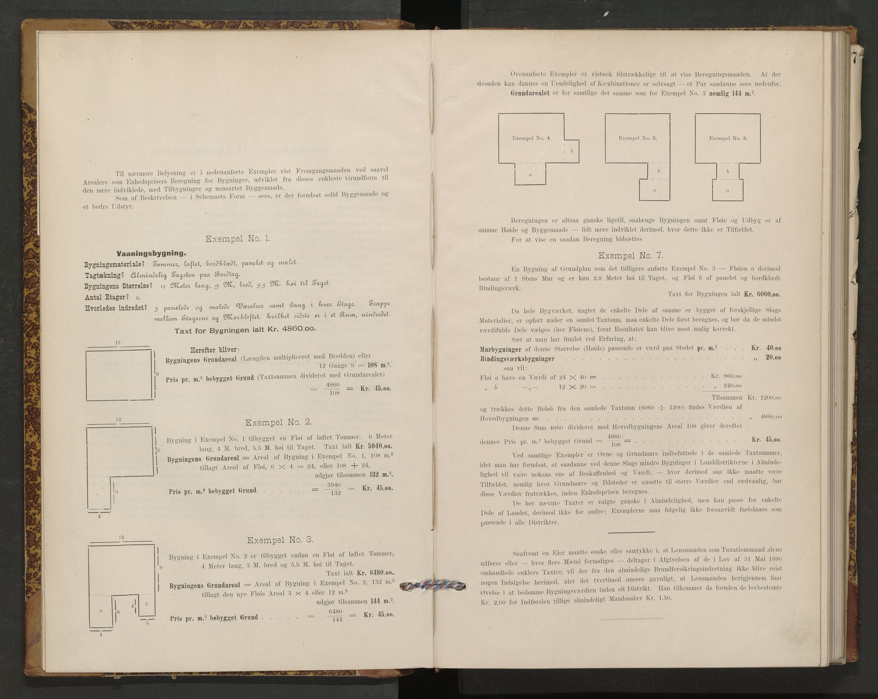 Norges Brannkasse Oddernes, AV/SAK-2241-0042/F/Fa/L0006: Branntakstprotokoll nr. 6, 1896-1898