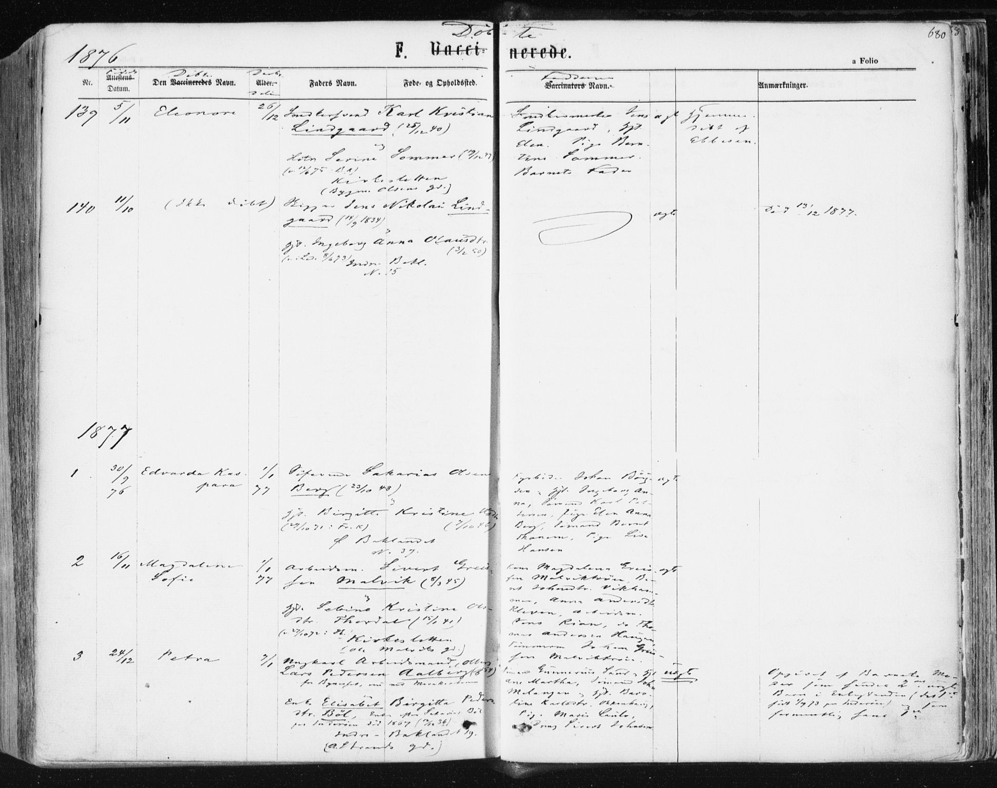 Ministerialprotokoller, klokkerbøker og fødselsregistre - Sør-Trøndelag, AV/SAT-A-1456/604/L0186: Parish register (official) no. 604A07, 1866-1877, p. 680