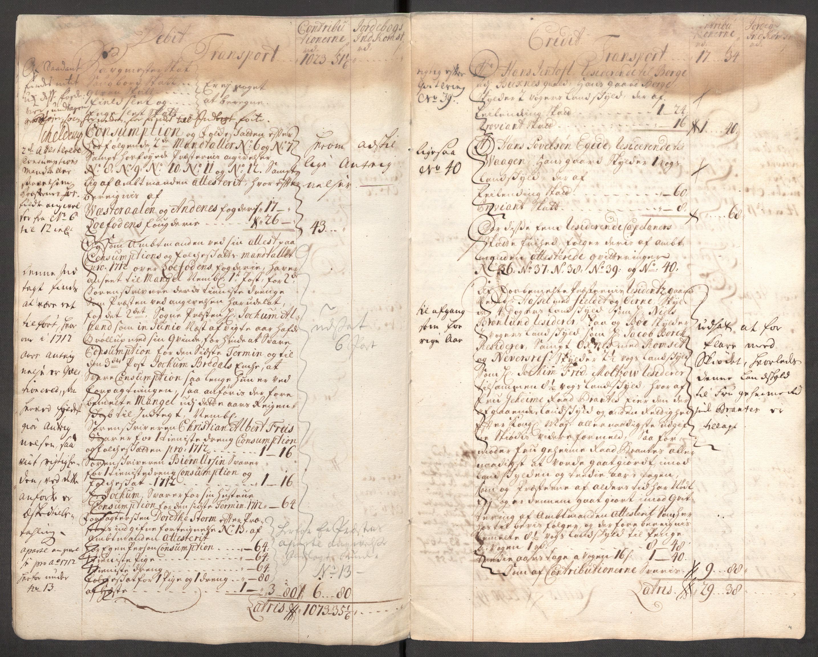 Rentekammeret inntil 1814, Reviderte regnskaper, Fogderegnskap, AV/RA-EA-4092/R67/L4679: Fogderegnskap Vesterålen, Andenes og Lofoten, 1711-1713, p. 70