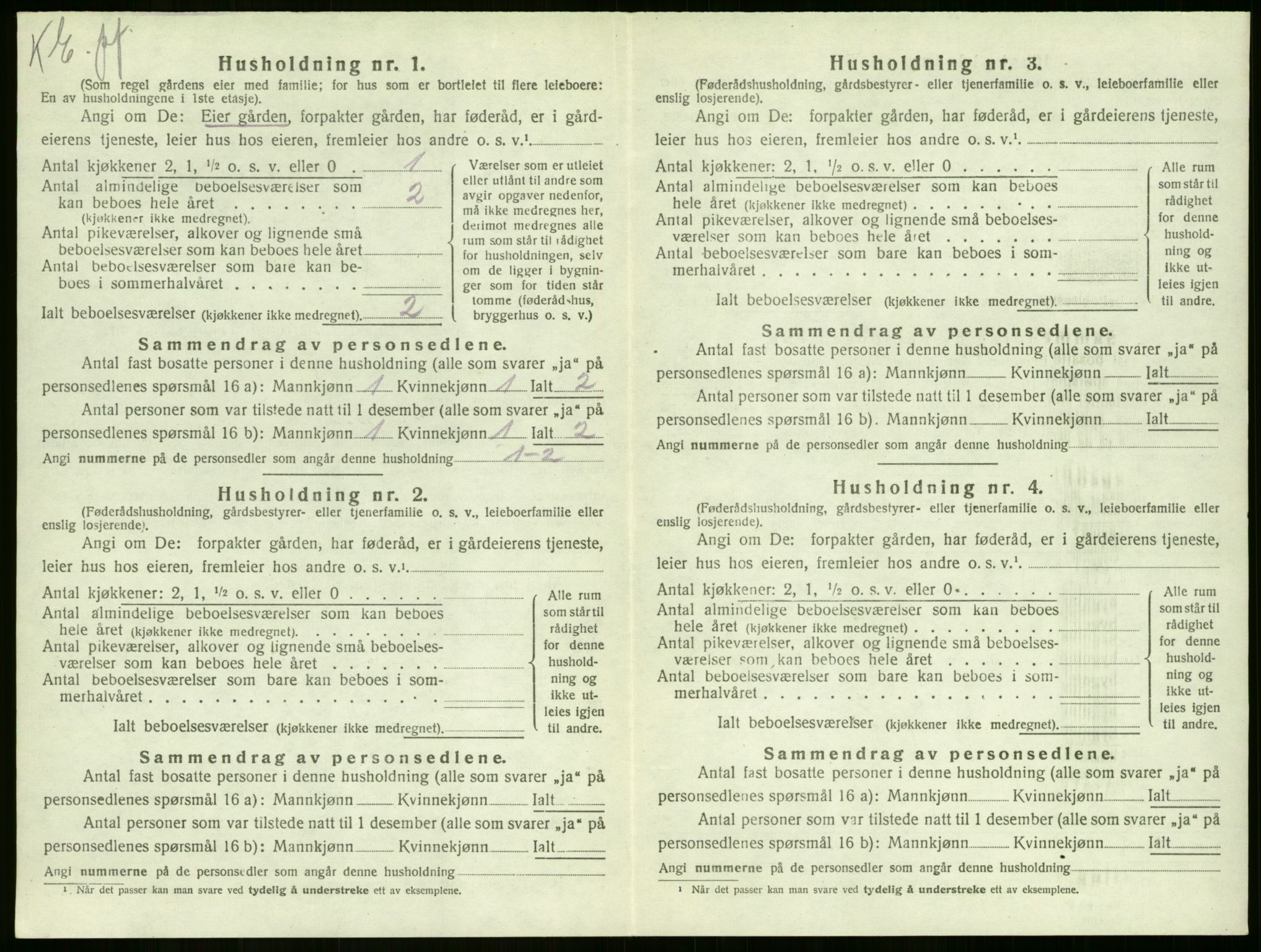 SAKO, 1920 census for Sandeherred, 1920, p. 1510