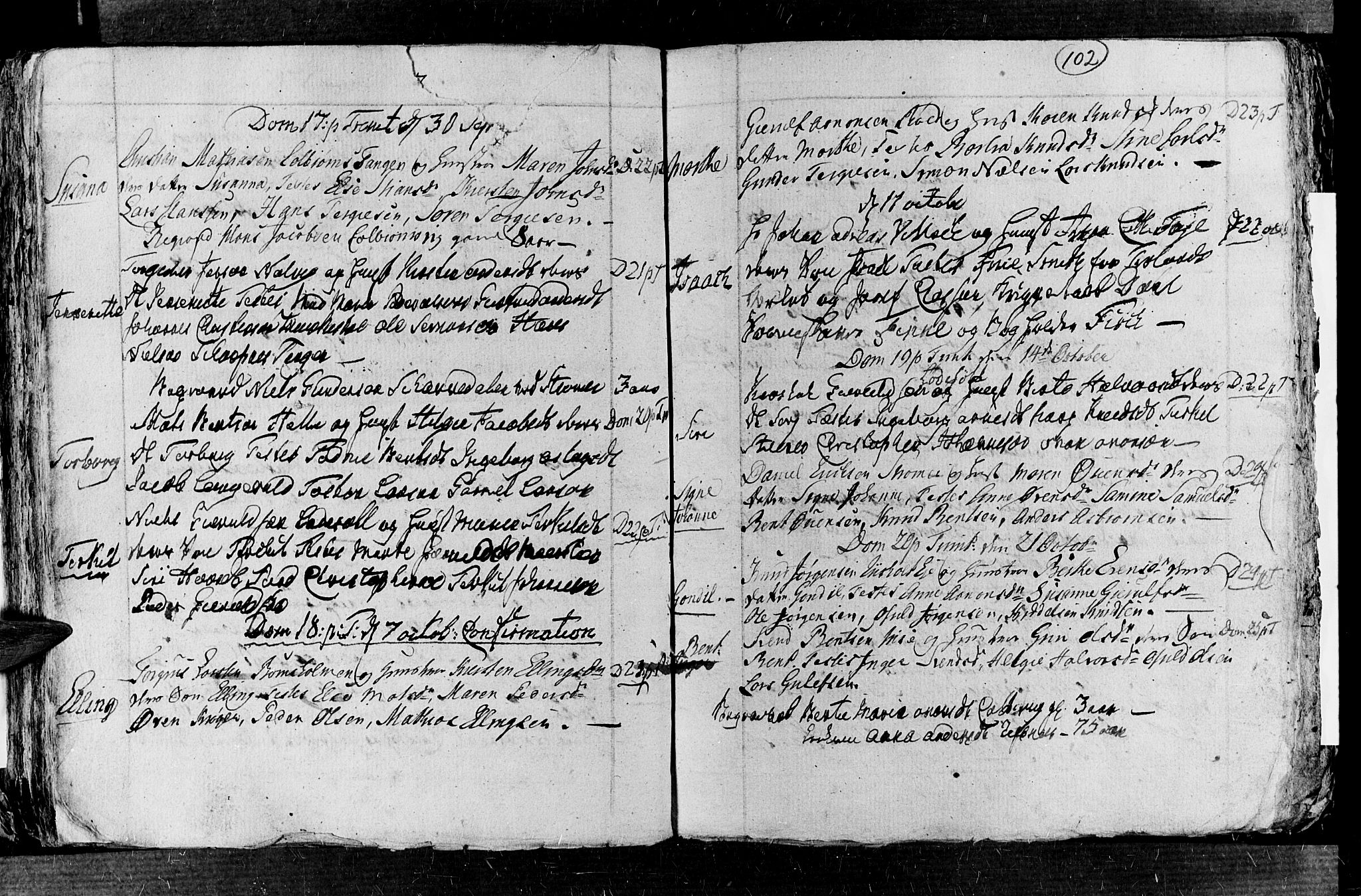 Øyestad sokneprestkontor, AV/SAK-1111-0049/F/Fb/L0001: Parish register (copy) no. B 1, 1780-1794, p. 102