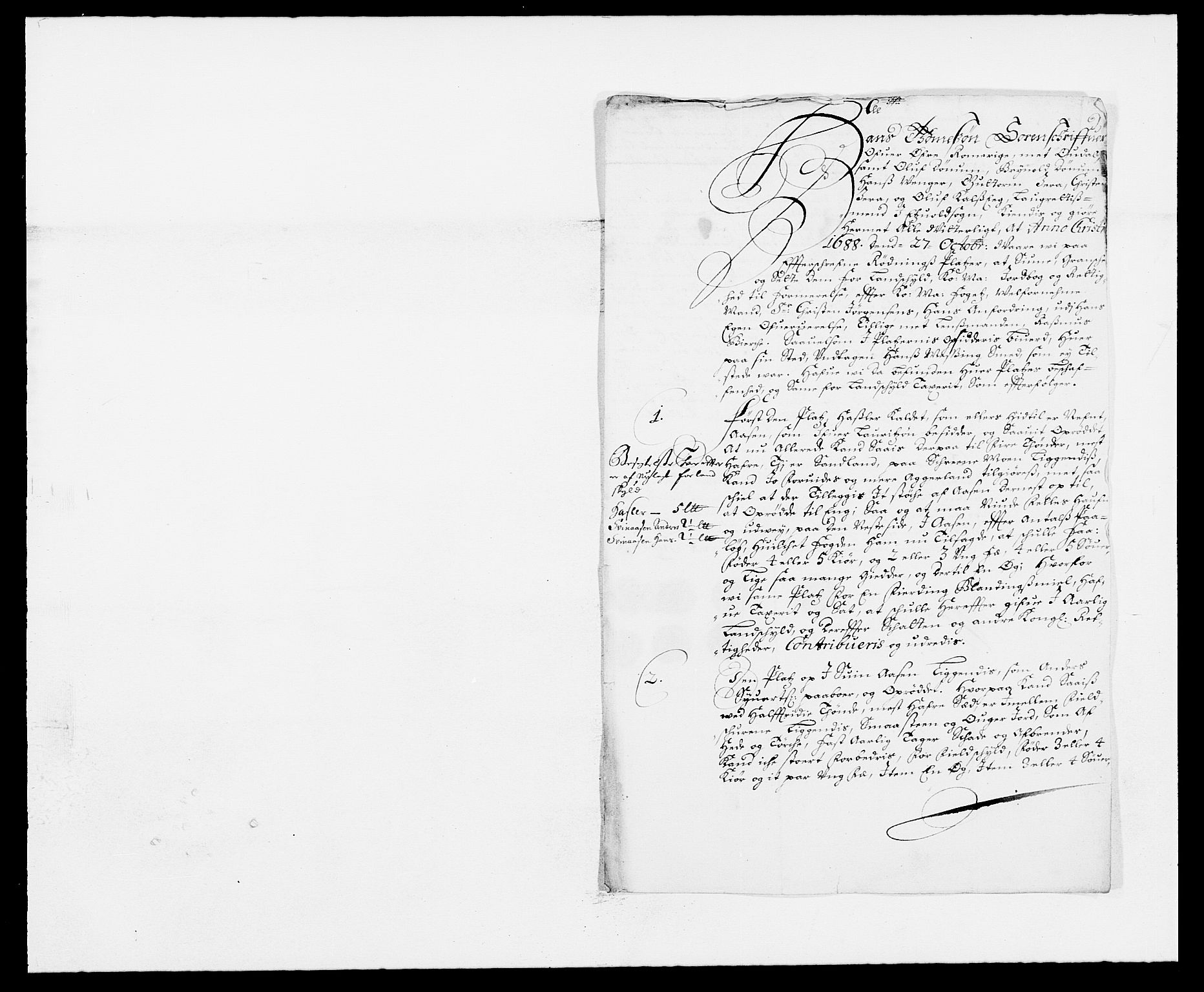 Rentekammeret inntil 1814, Reviderte regnskaper, Fogderegnskap, RA/EA-4092/R12/L0700: Fogderegnskap Øvre Romerike, 1687-1688, p. 262