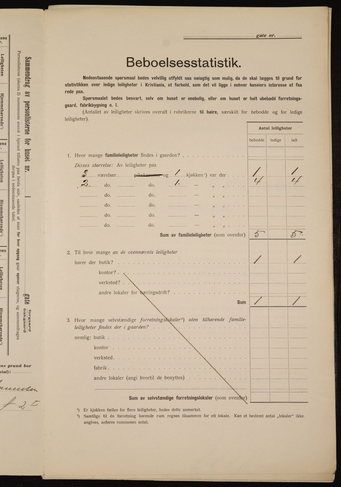 OBA, Municipal Census 1912 for Kristiania, 1912, p. 54478