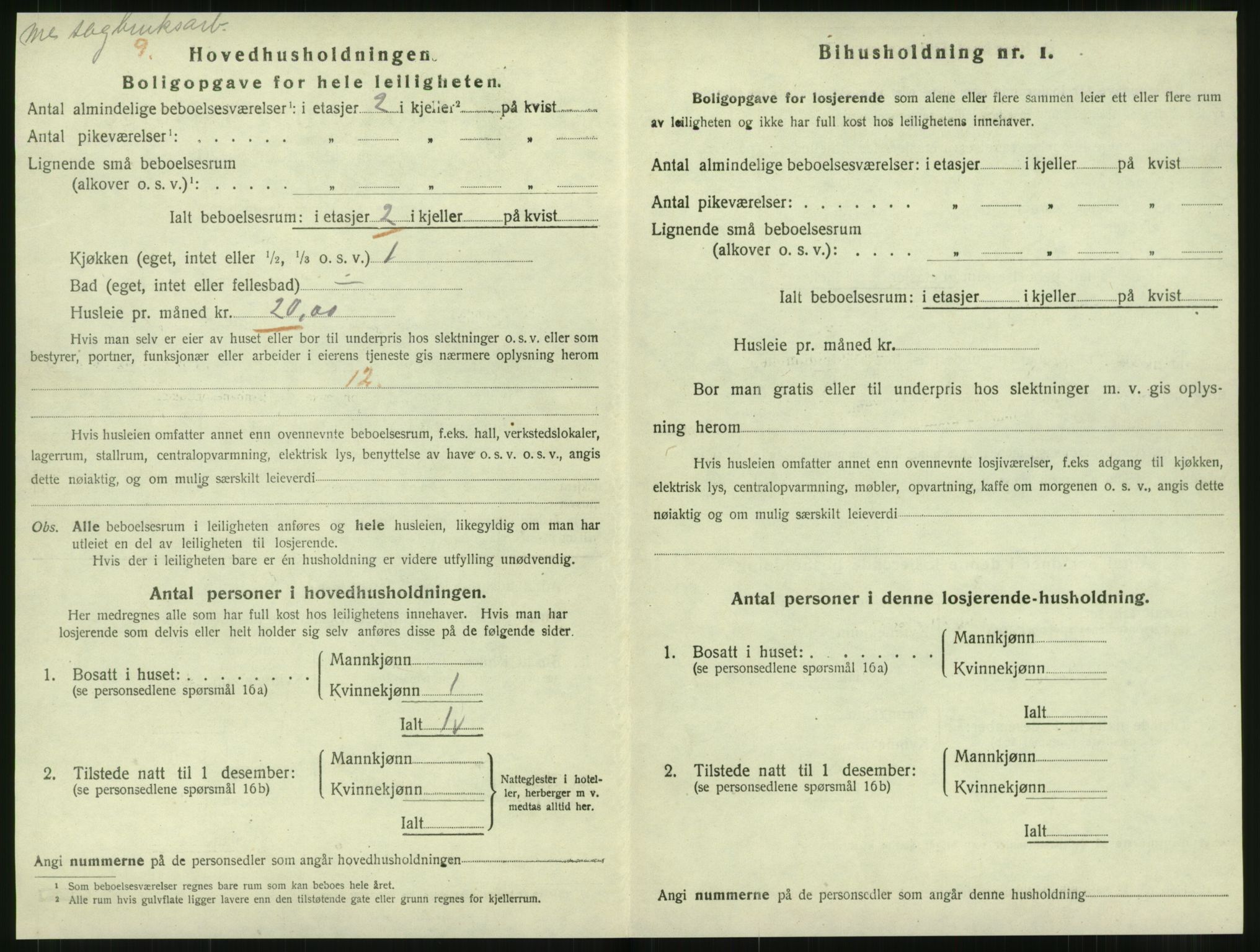 SAT, 1920 census for Levanger town, 1920, p. 673