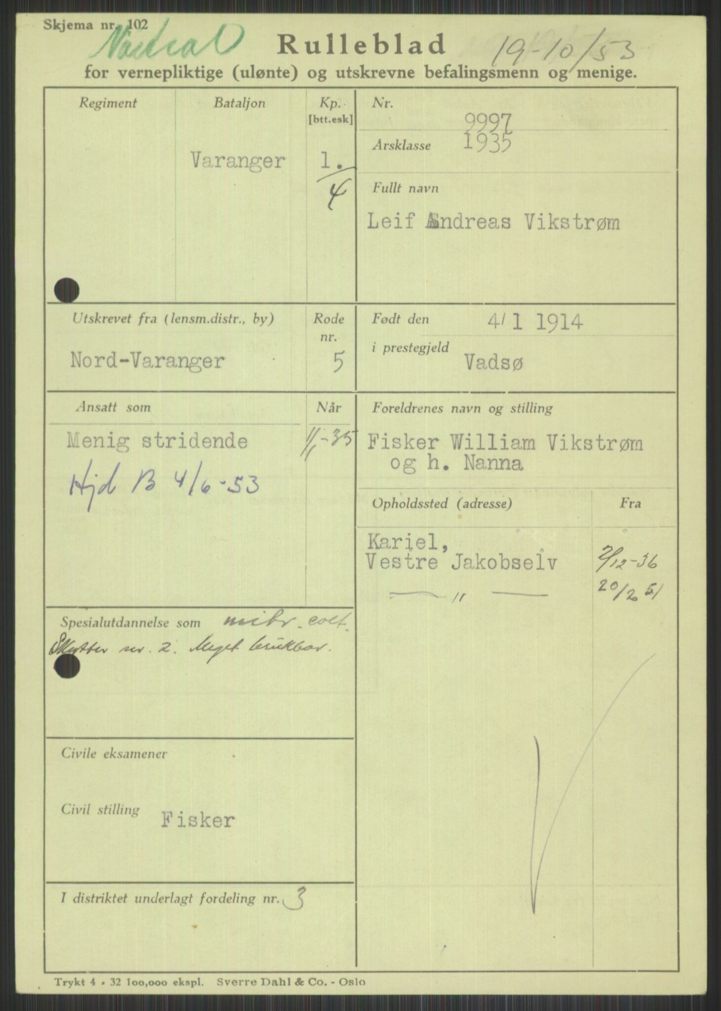 Forsvaret, Varanger bataljon, AV/RA-RAFA-2258/1/D/L0441: Rulleblad for fødte 1913-1917, 1913-1917, p. 583