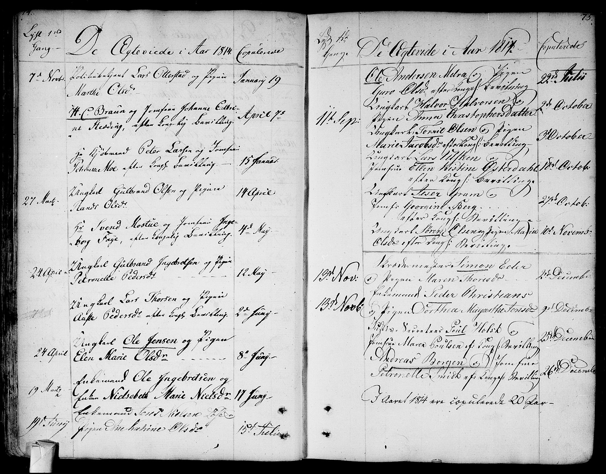 Bragernes kirkebøker, SAKO/A-6/F/Fa/L0006a: Parish register (official) no. I 6, 1782-1814, p. 74-75