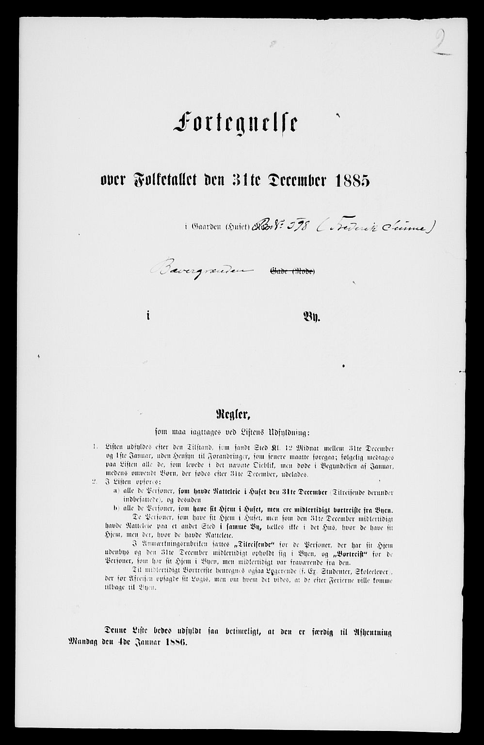 SAKO, 1885 census for 0604 Kongsberg, 1885, p. 1375