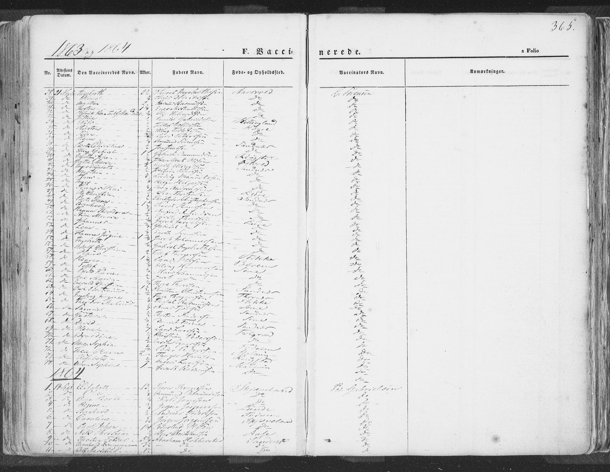 Høyland sokneprestkontor, SAST/A-101799/001/30BA/L0009: Parish register (official) no. A 9.2, 1857-1877, p. 365